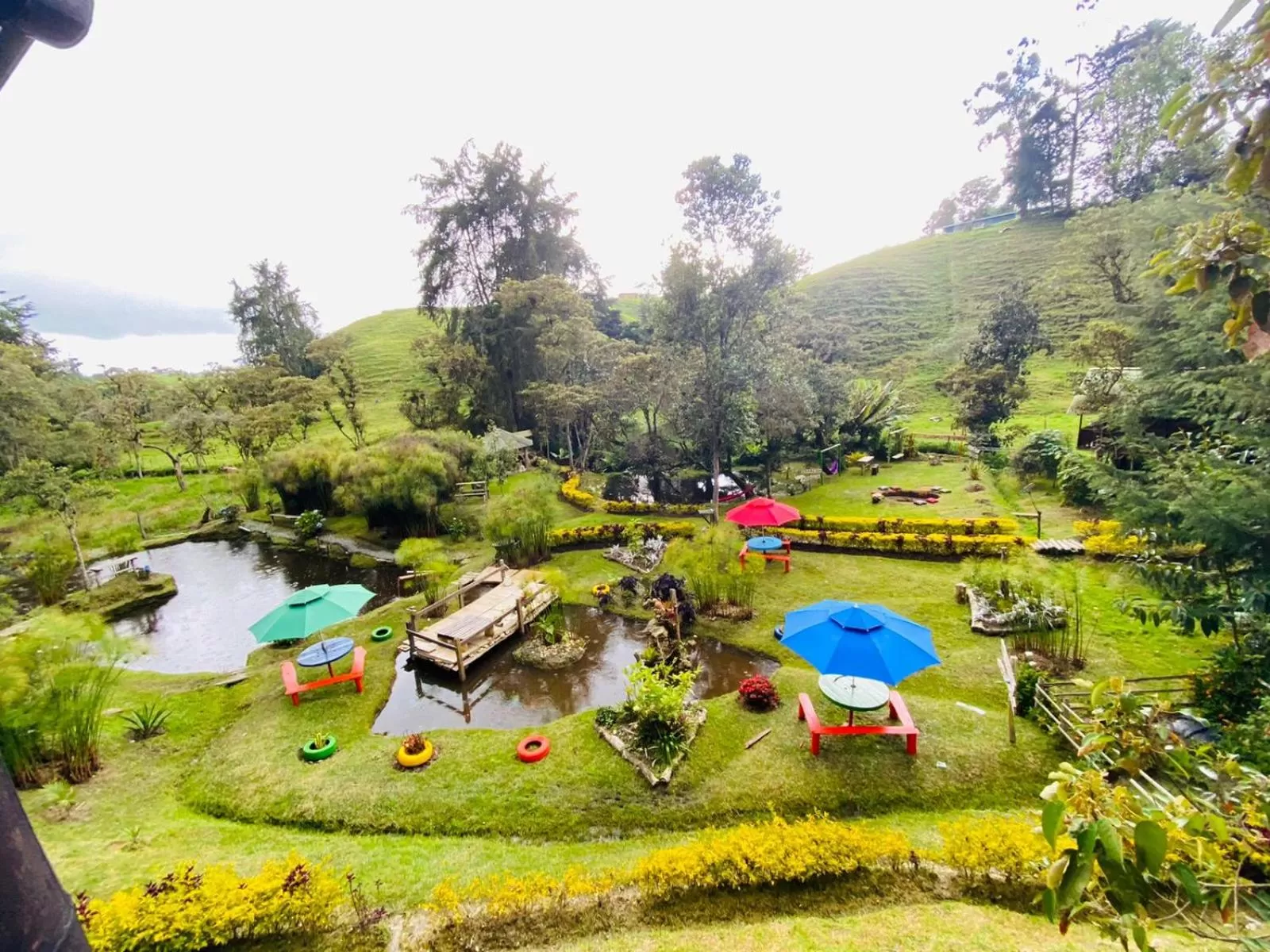 Patio, Bird's-eye View in Cabañas Rústicas El Viejo Tambo By Rotamundos