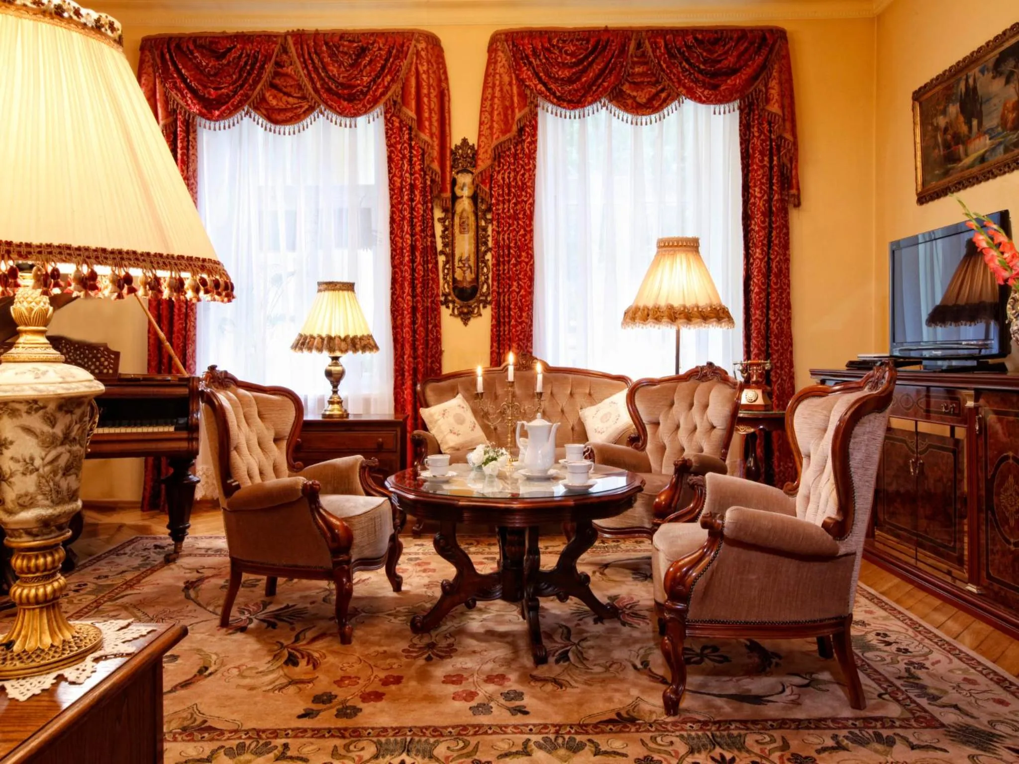 Seating area in Hotel Europejski