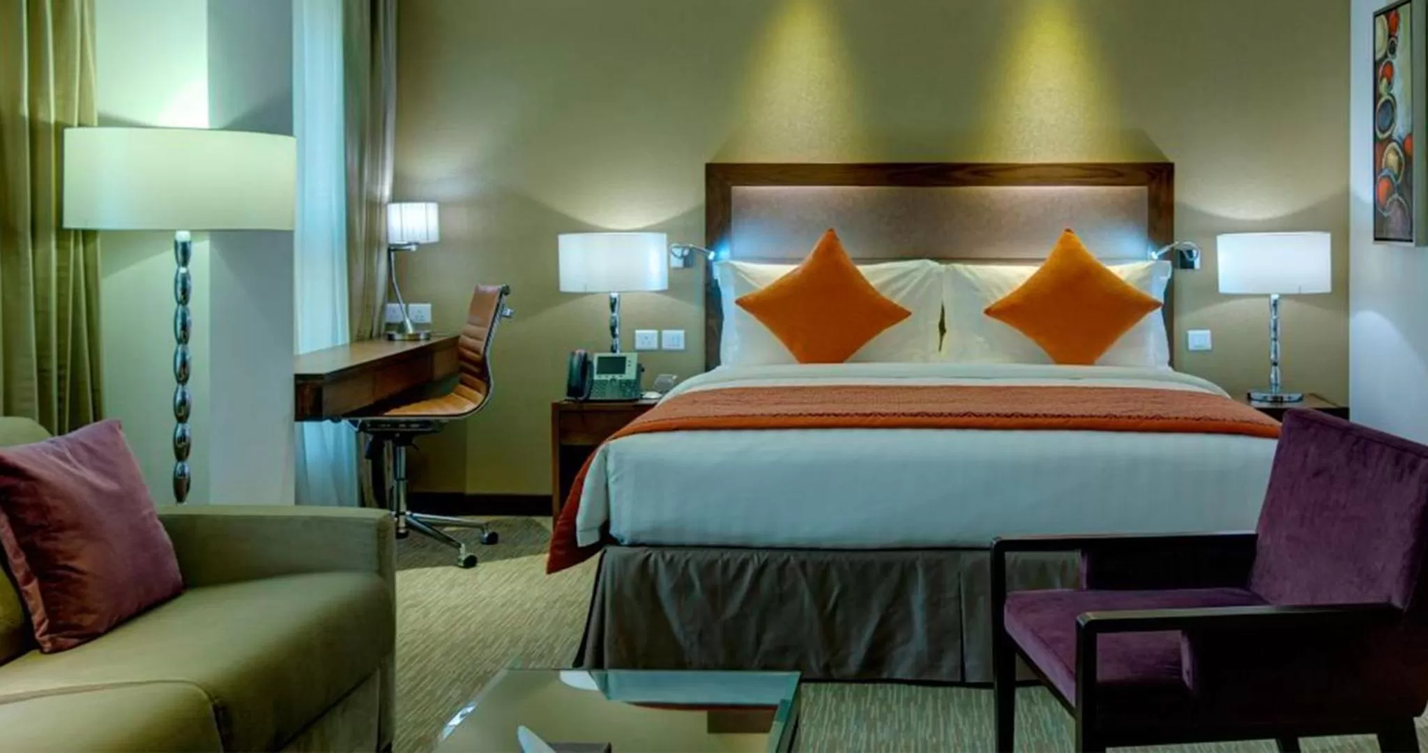 Bedroom, Bed in Crowne Plaza Madinah by IHG
