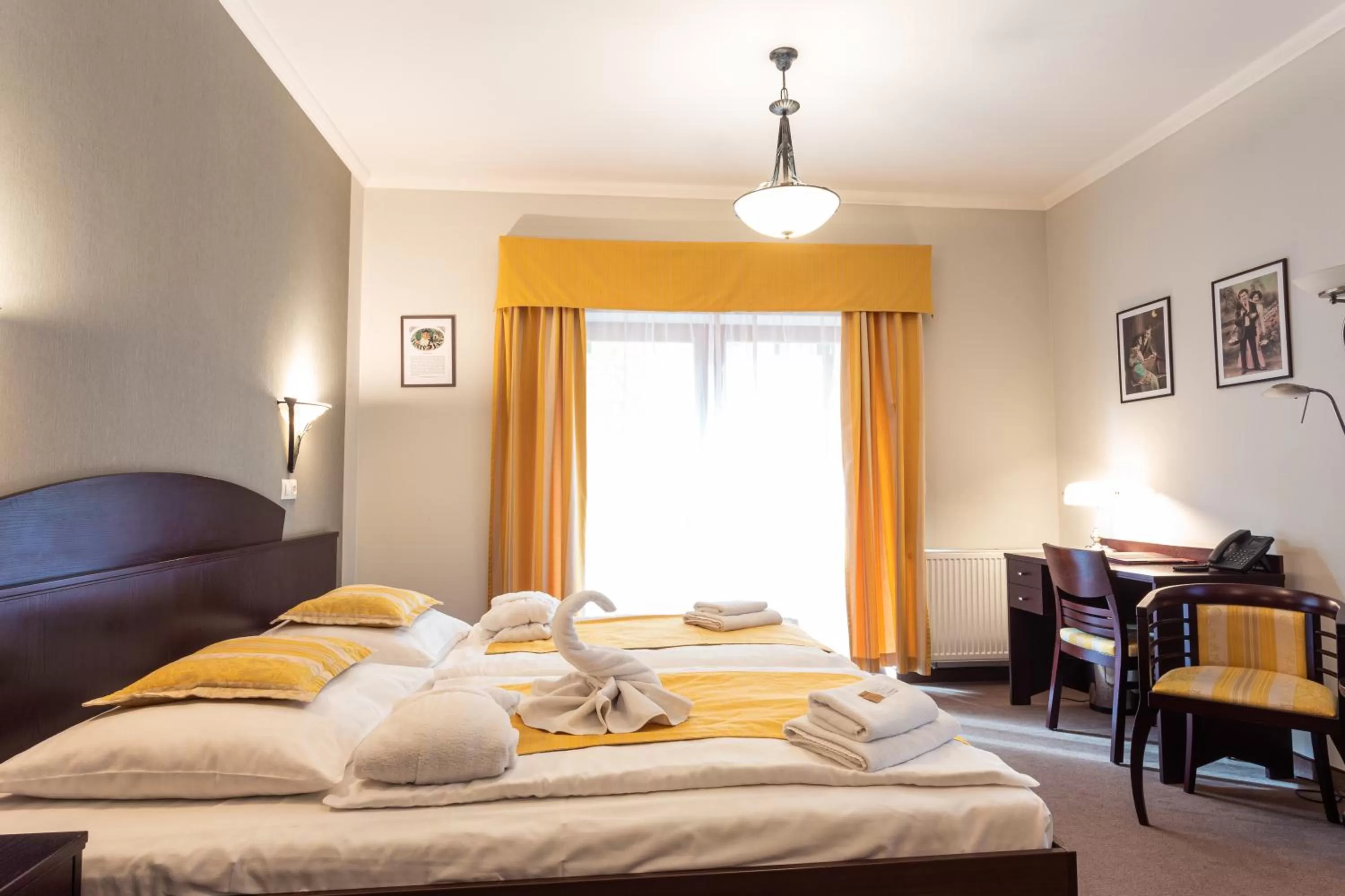 Bedroom, Bed in Hotel Studanka