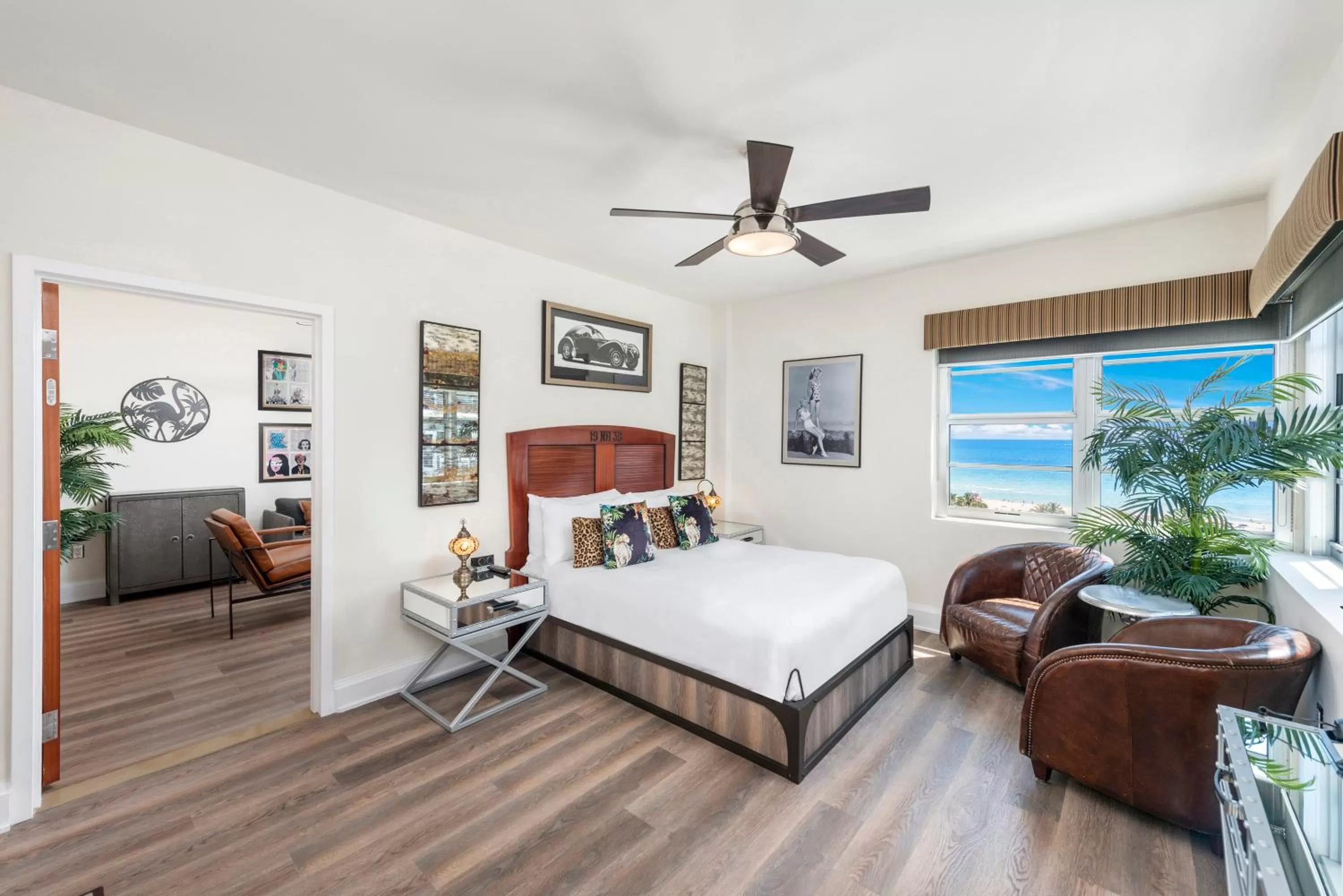 Bedroom, Bed in National Hotel, An Adult Only Oceanfront Resort