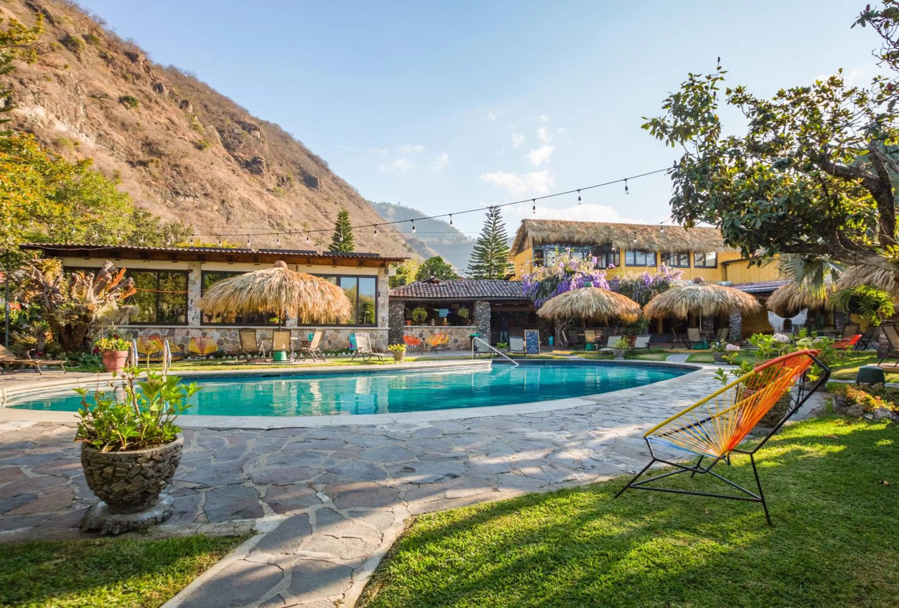 Swimming pool in Socialtel Atitlan