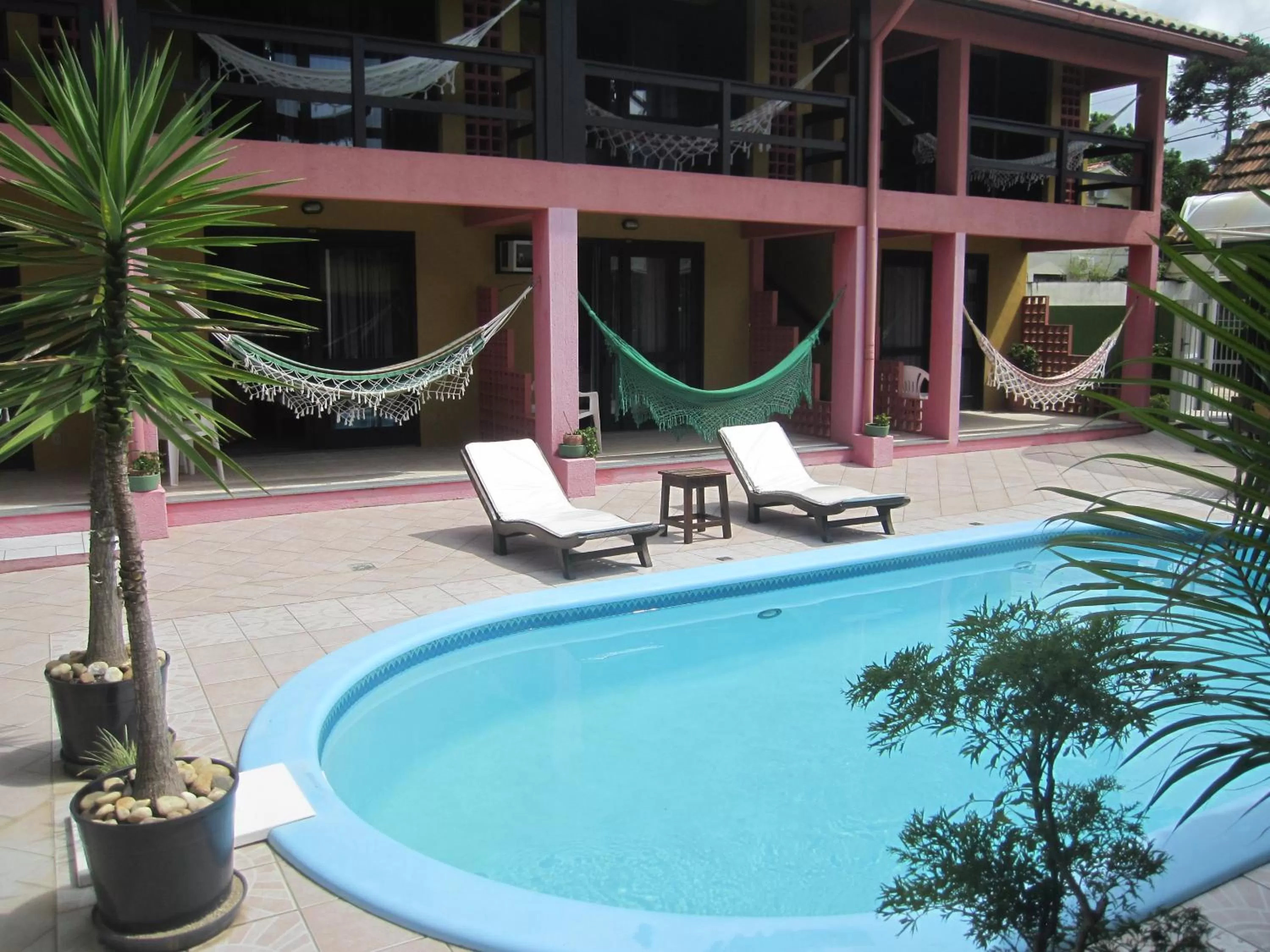 Balcony/Terrace, Swimming Pool in Pousada Vento Sul