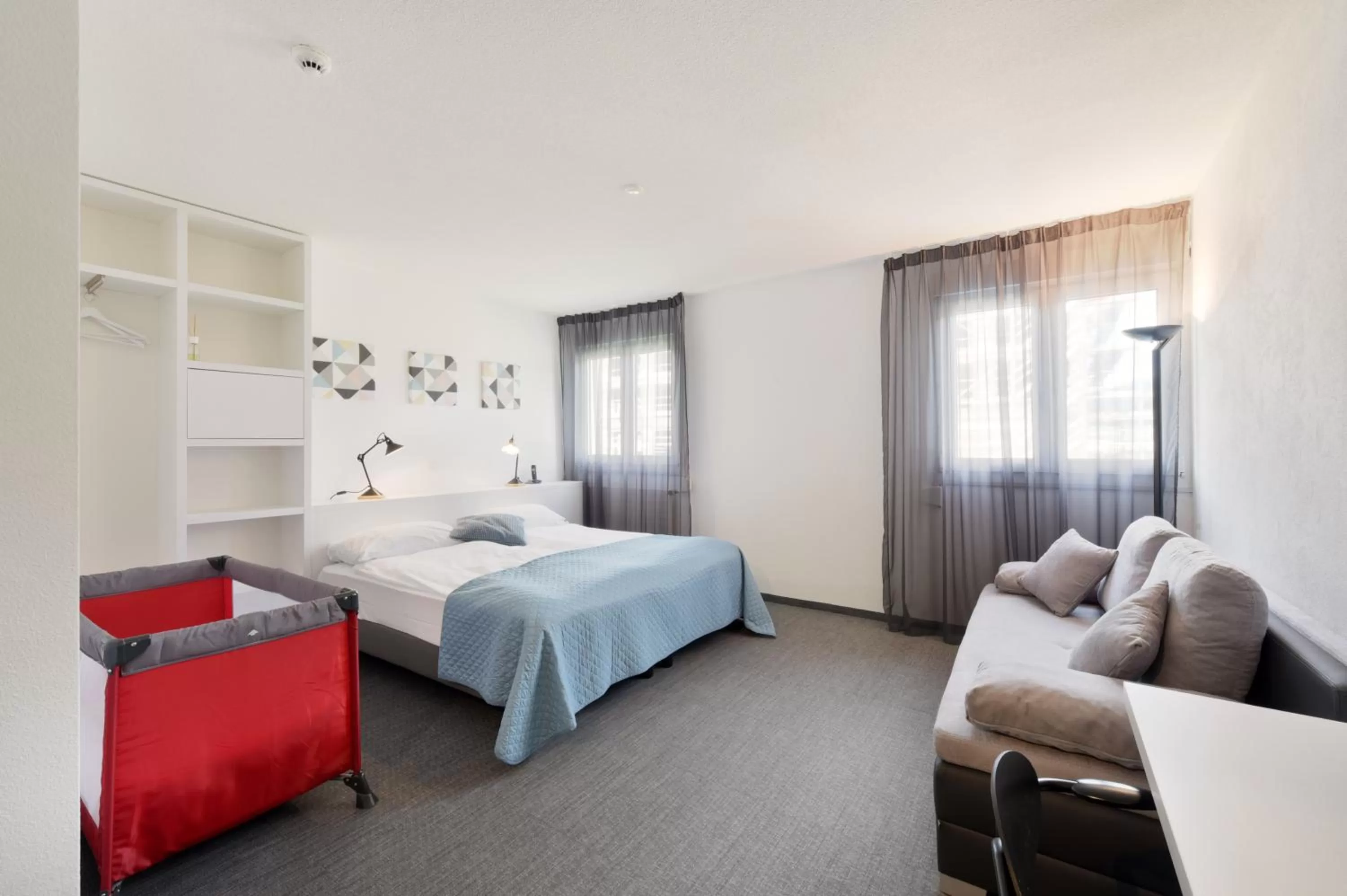 Bed in Hôtel des Mosaiques