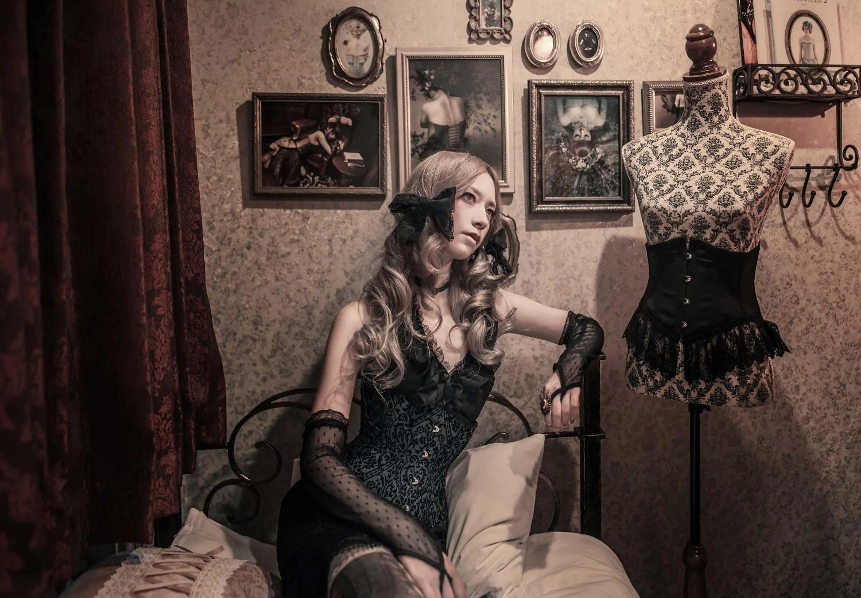 Bed in Apartment Hotel Shinjuku