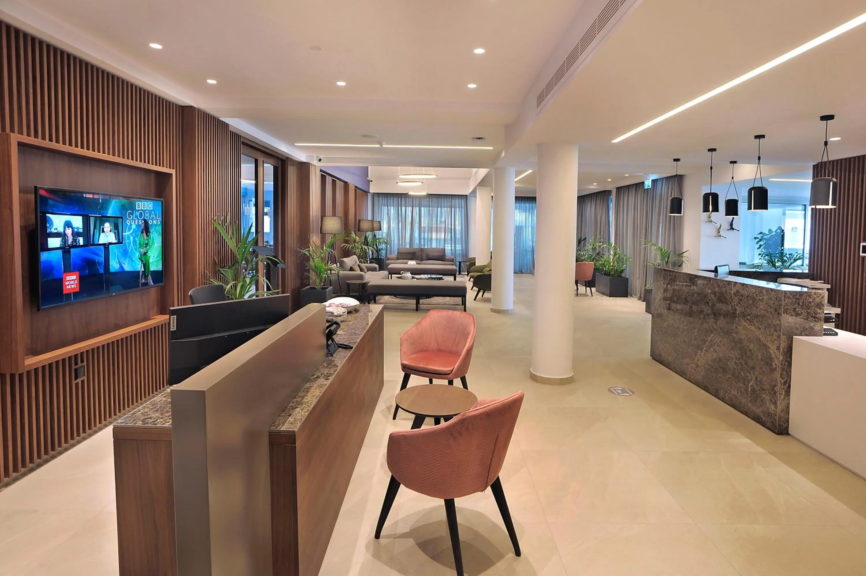 Lobby or reception in Okeanos Beach Boutique Hotel