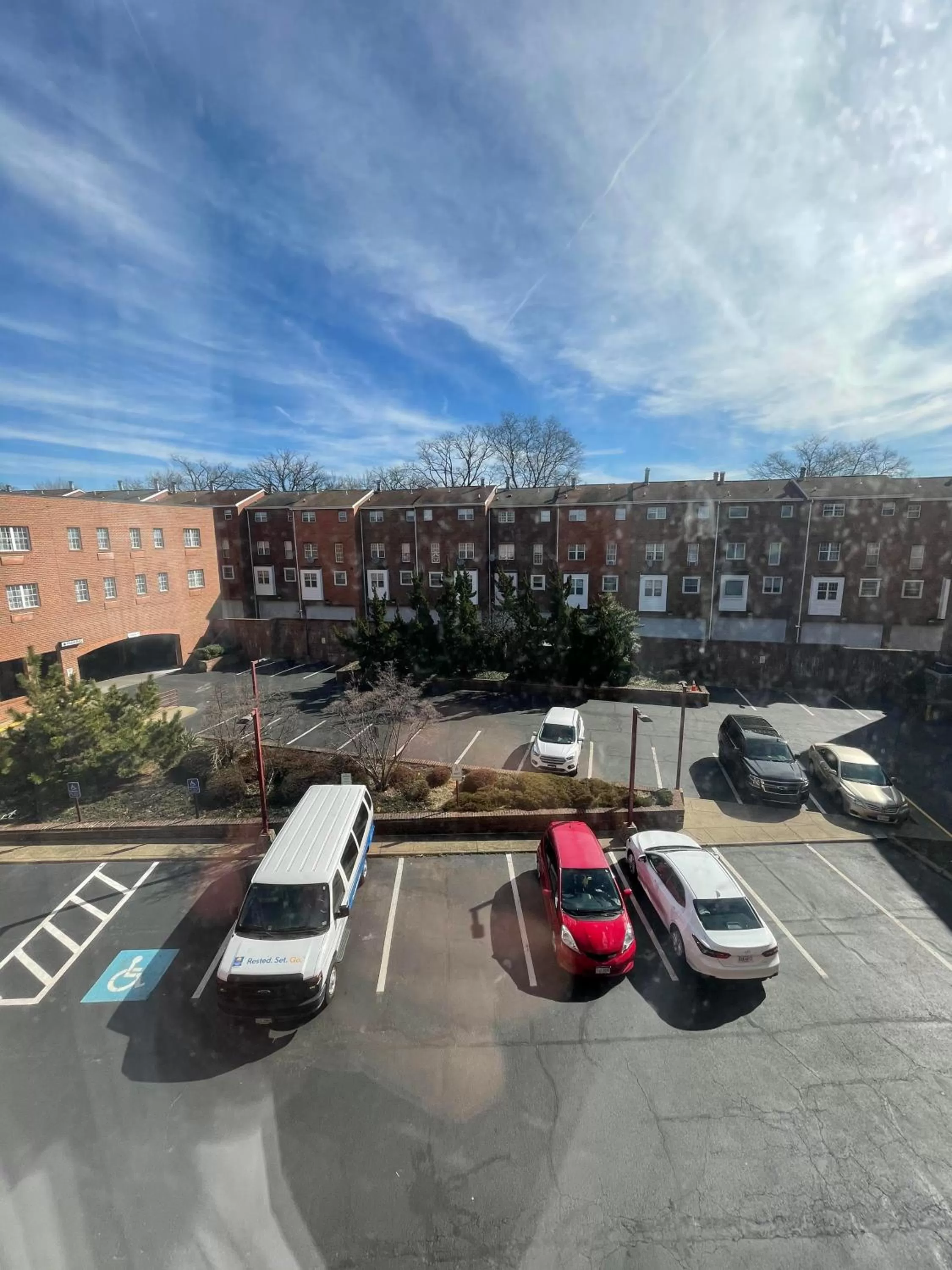 Inner courtyard view in Comfort Inn Ballston