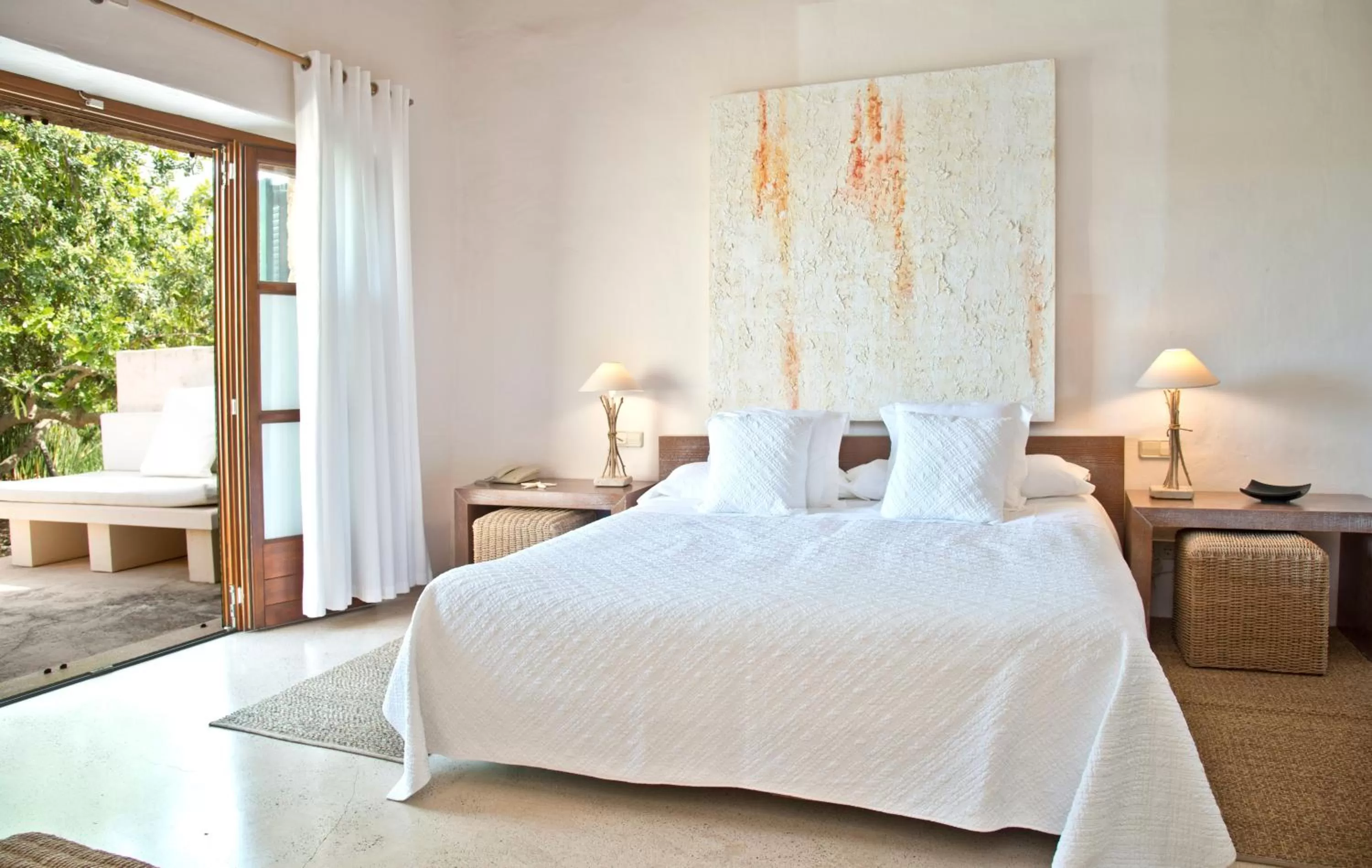 Bedroom, Bed in Cases de Son Barbassa Hotel & Restaurant