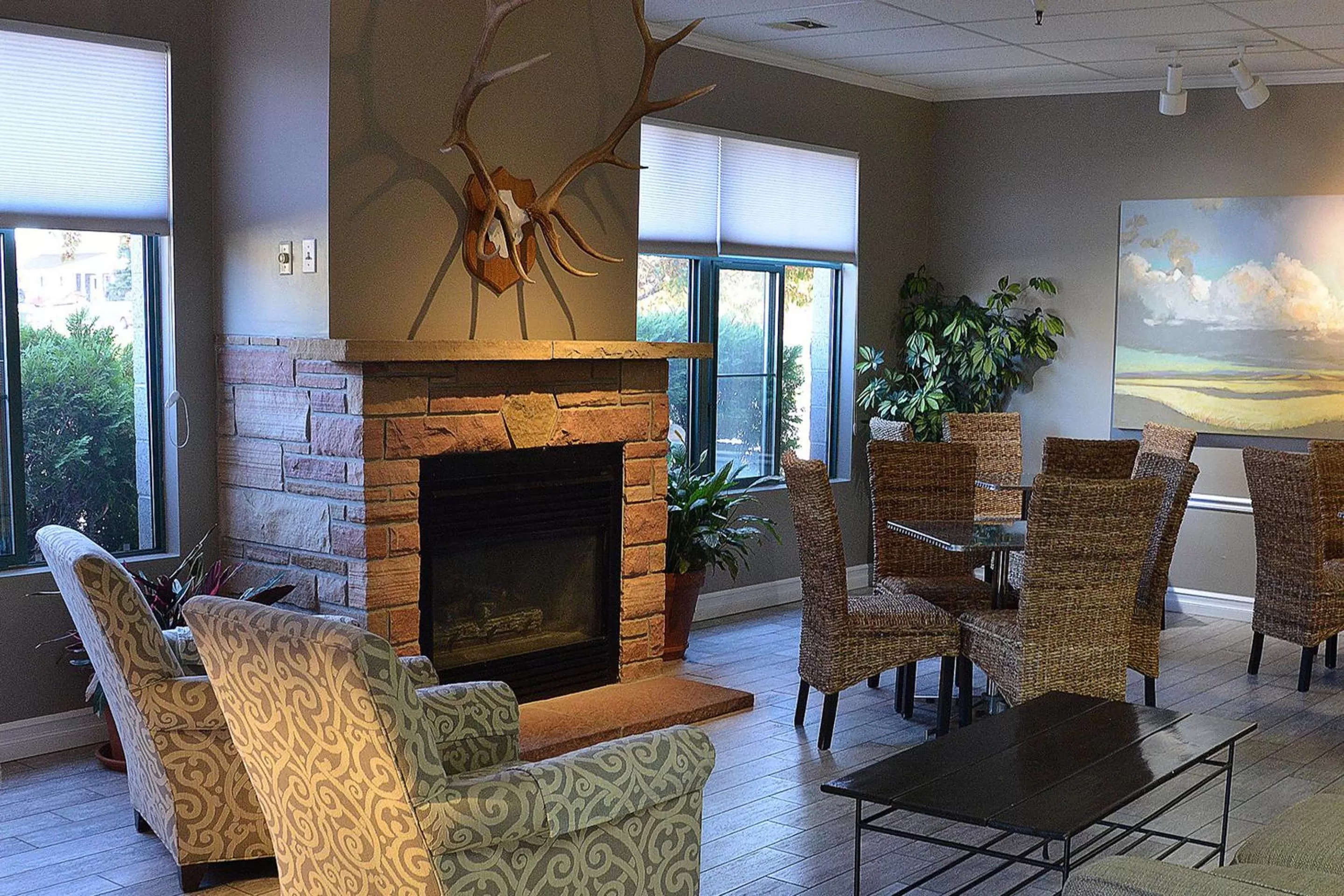 Lobby or reception in The Great Falls Inn By Riversage