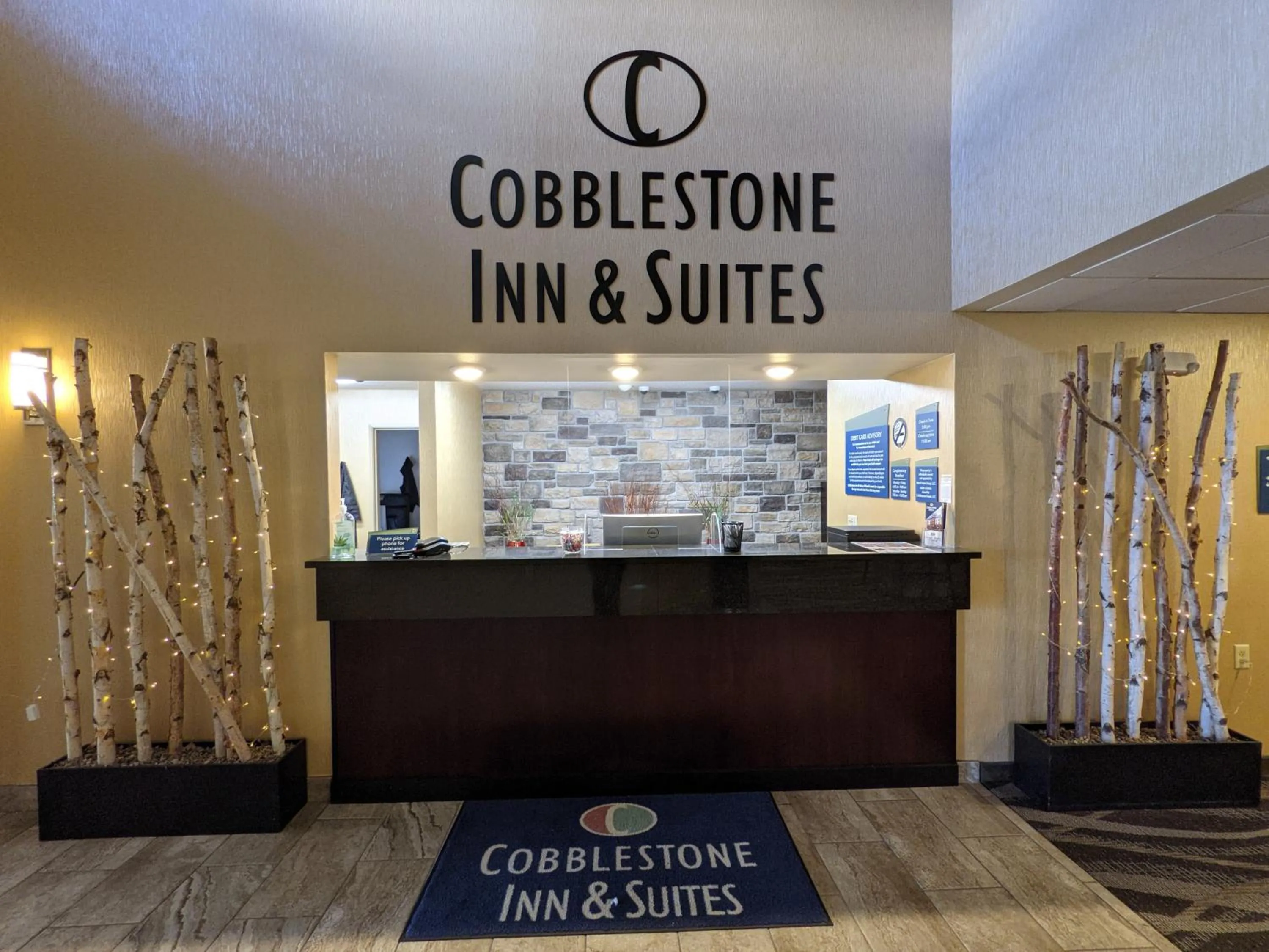 Property logo or sign in Cobblestone Inn & Suites - Merrill