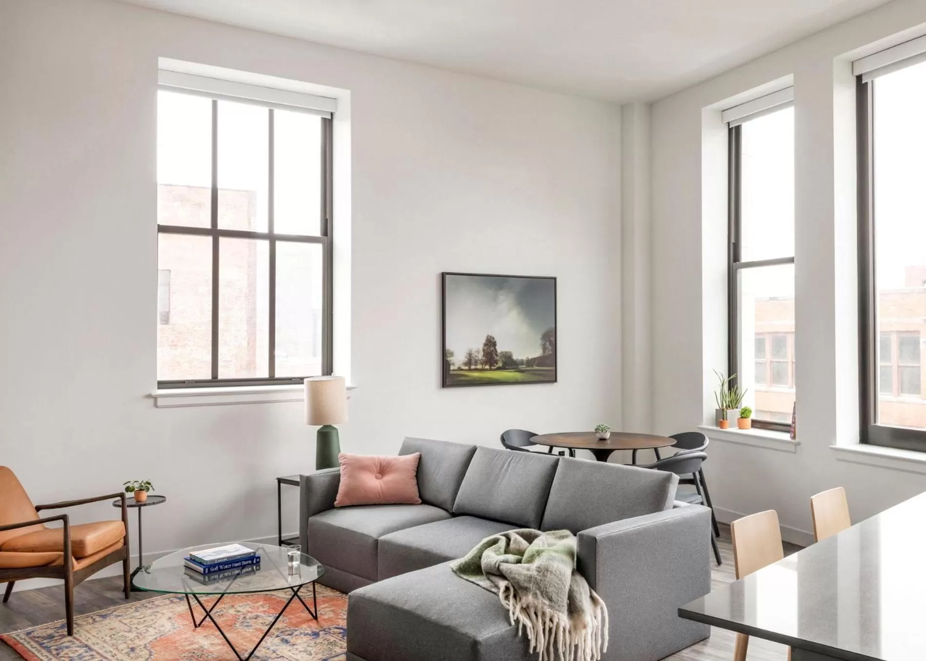 Living room in ROOST Cleveland