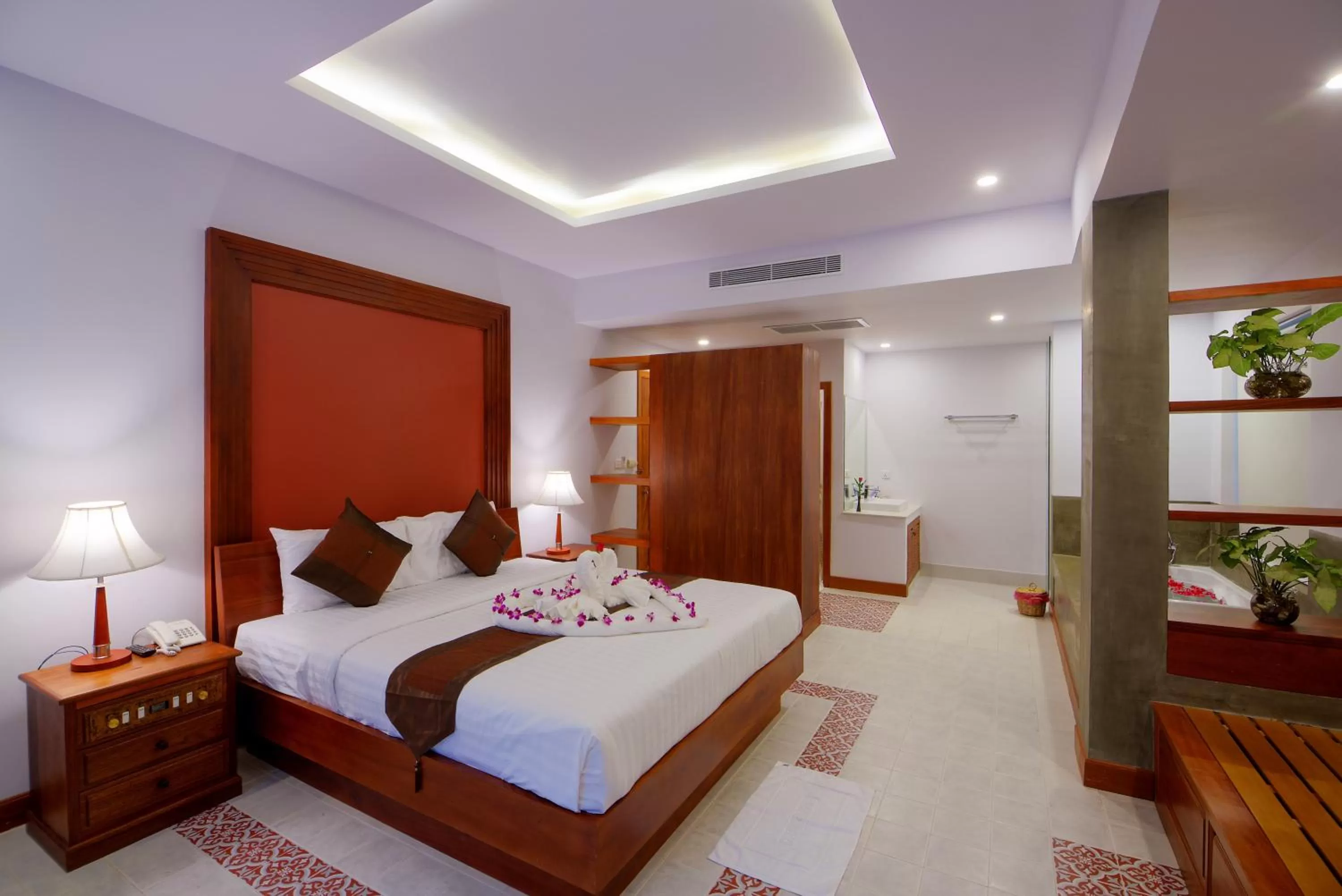 Bedroom, Bed in Shadow Angkor Residence