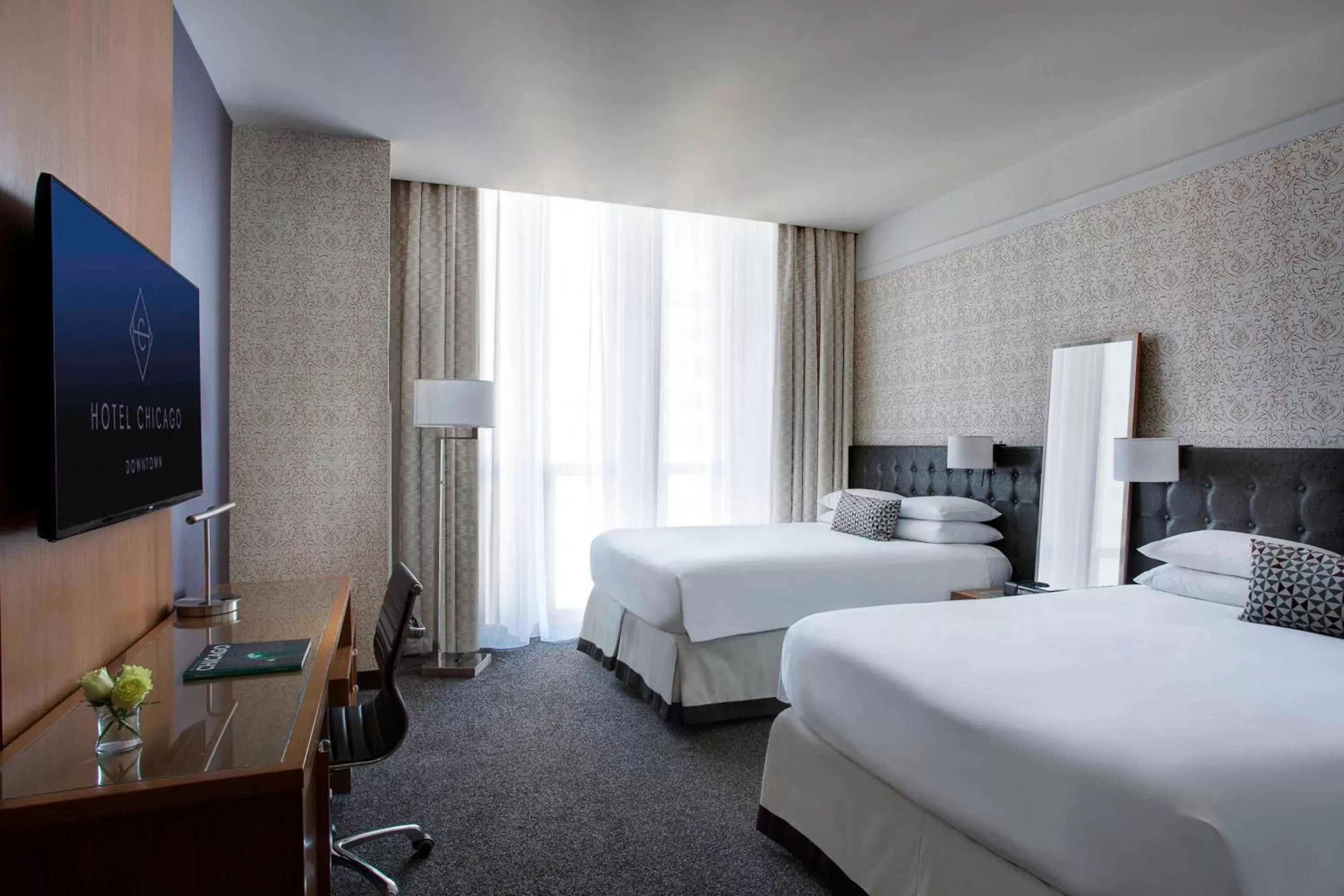 Guest room, 2 Double Beds in Hotel Chicago Downtown, Autograph Collection Guest room, 2 Double Beds in Hotel Chicago Downtown, Autograph Collection