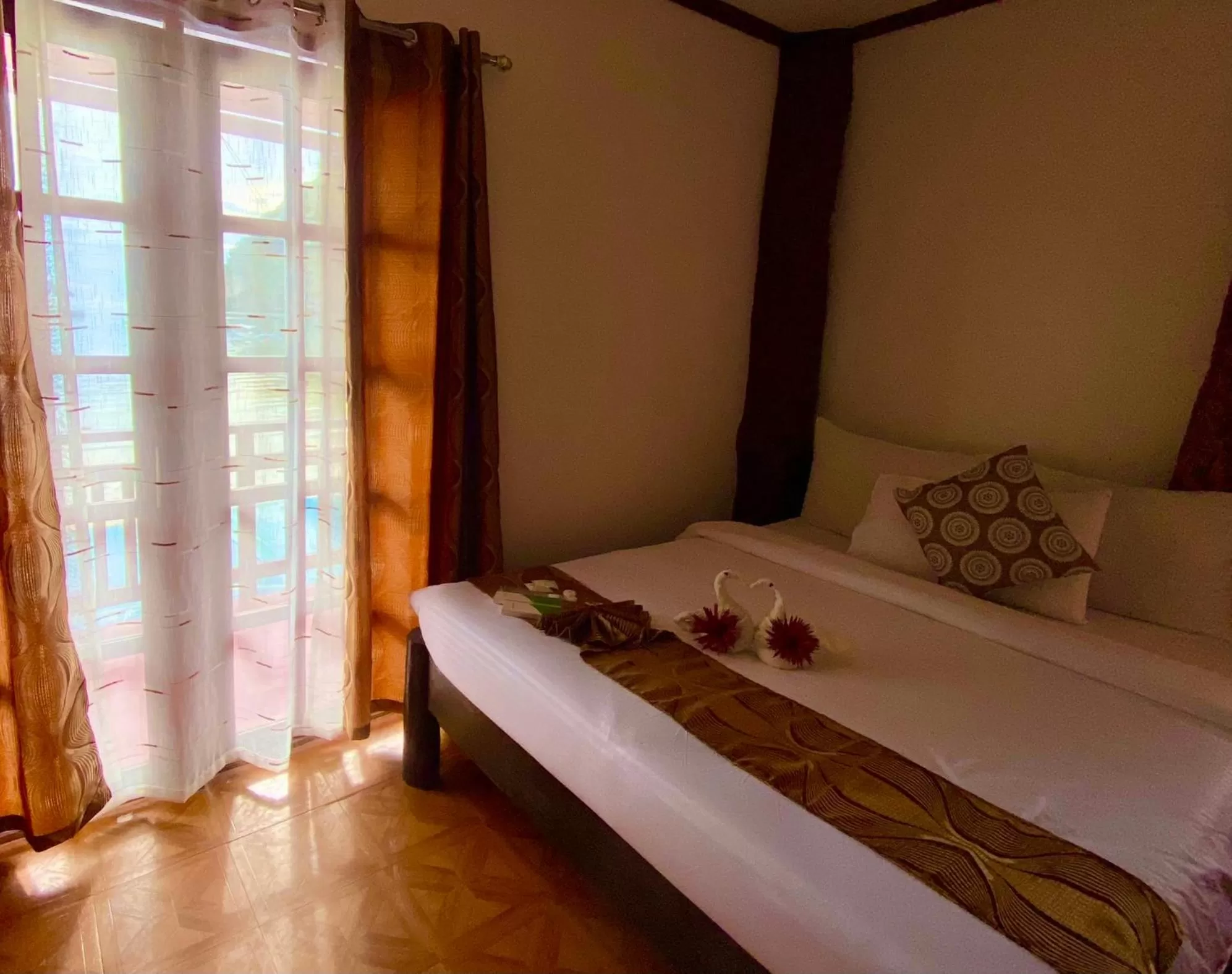 Bed in Sophias Beach Guest House