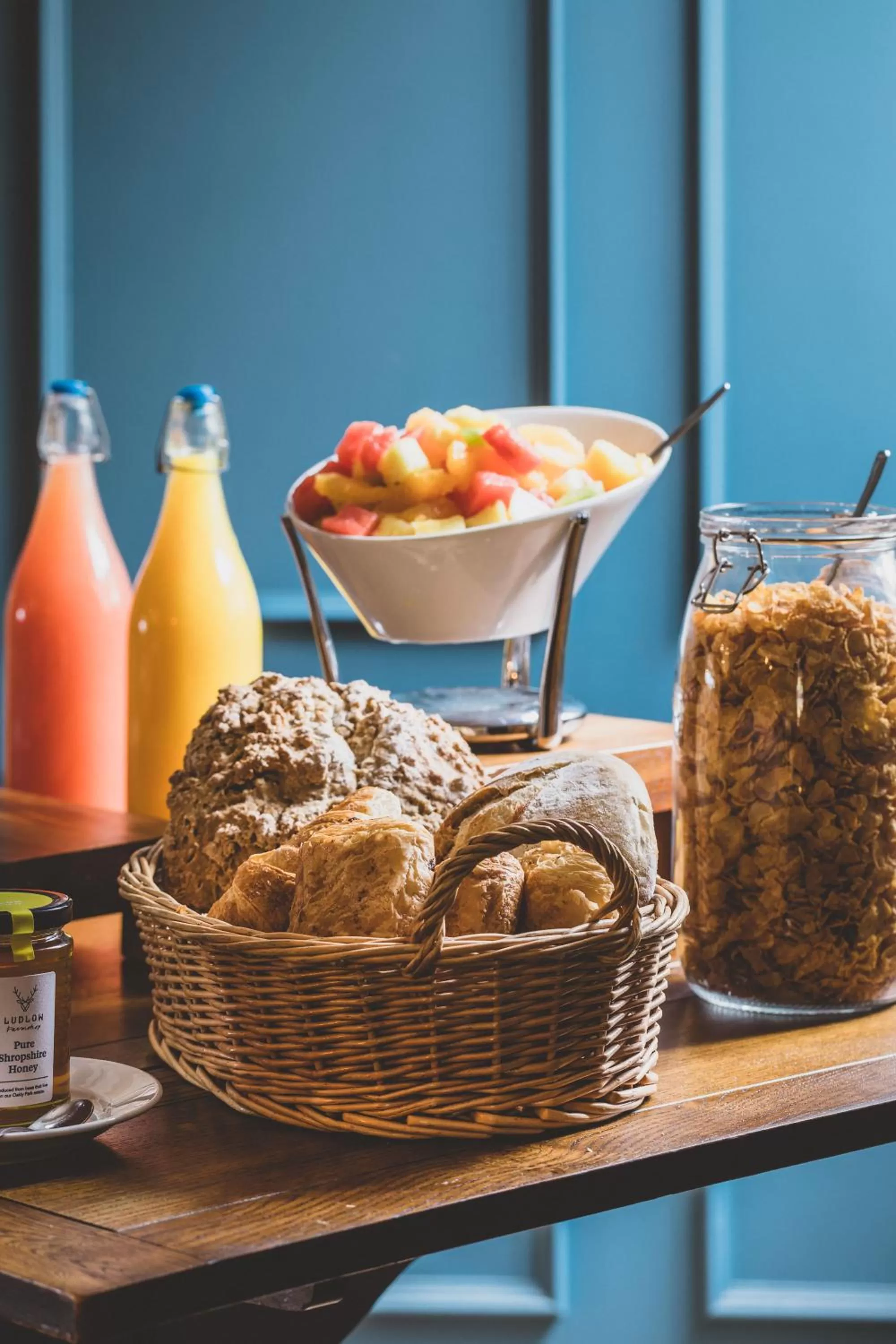 Continental breakfast in The Clive Arms