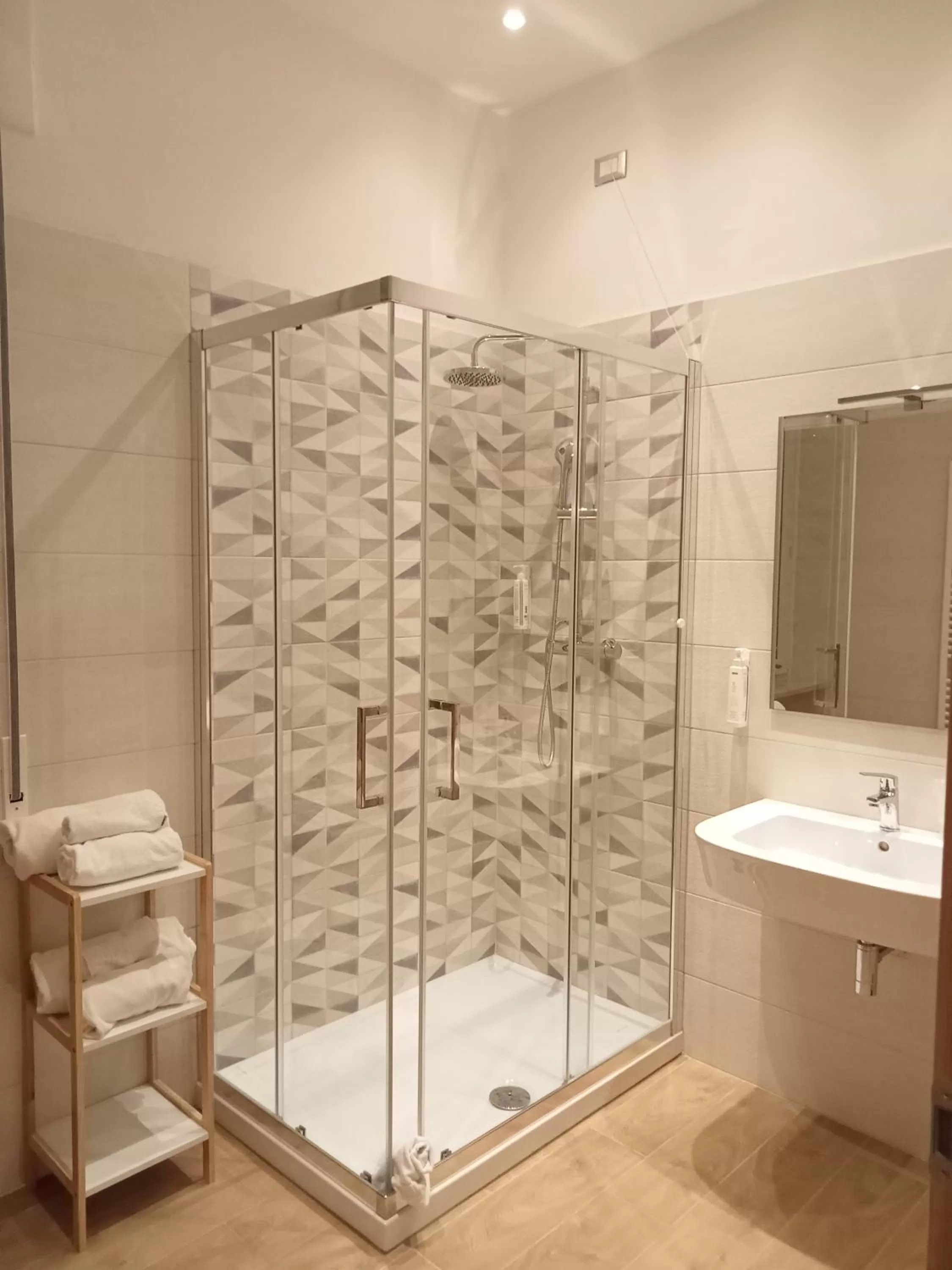 Shower in Hotel Porta Rivera