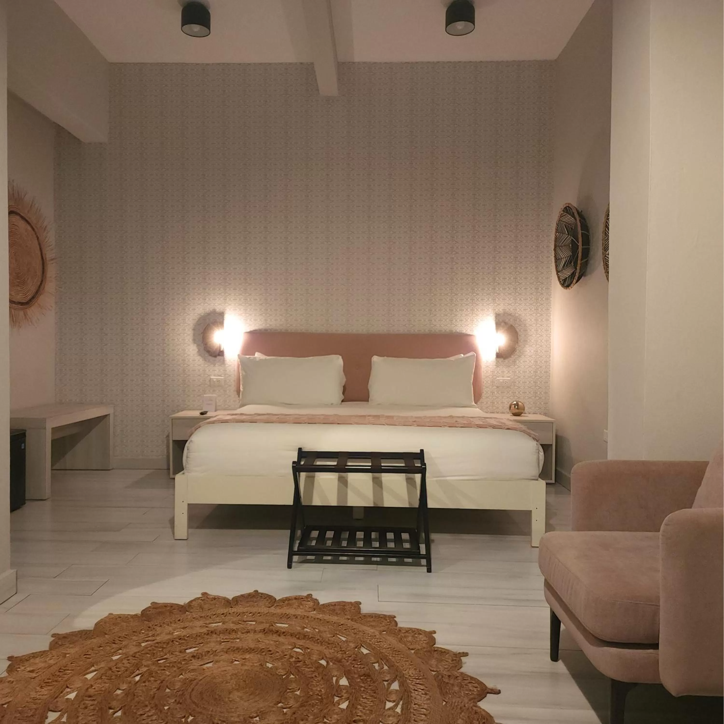 Bed in Trópica Beach Hotel