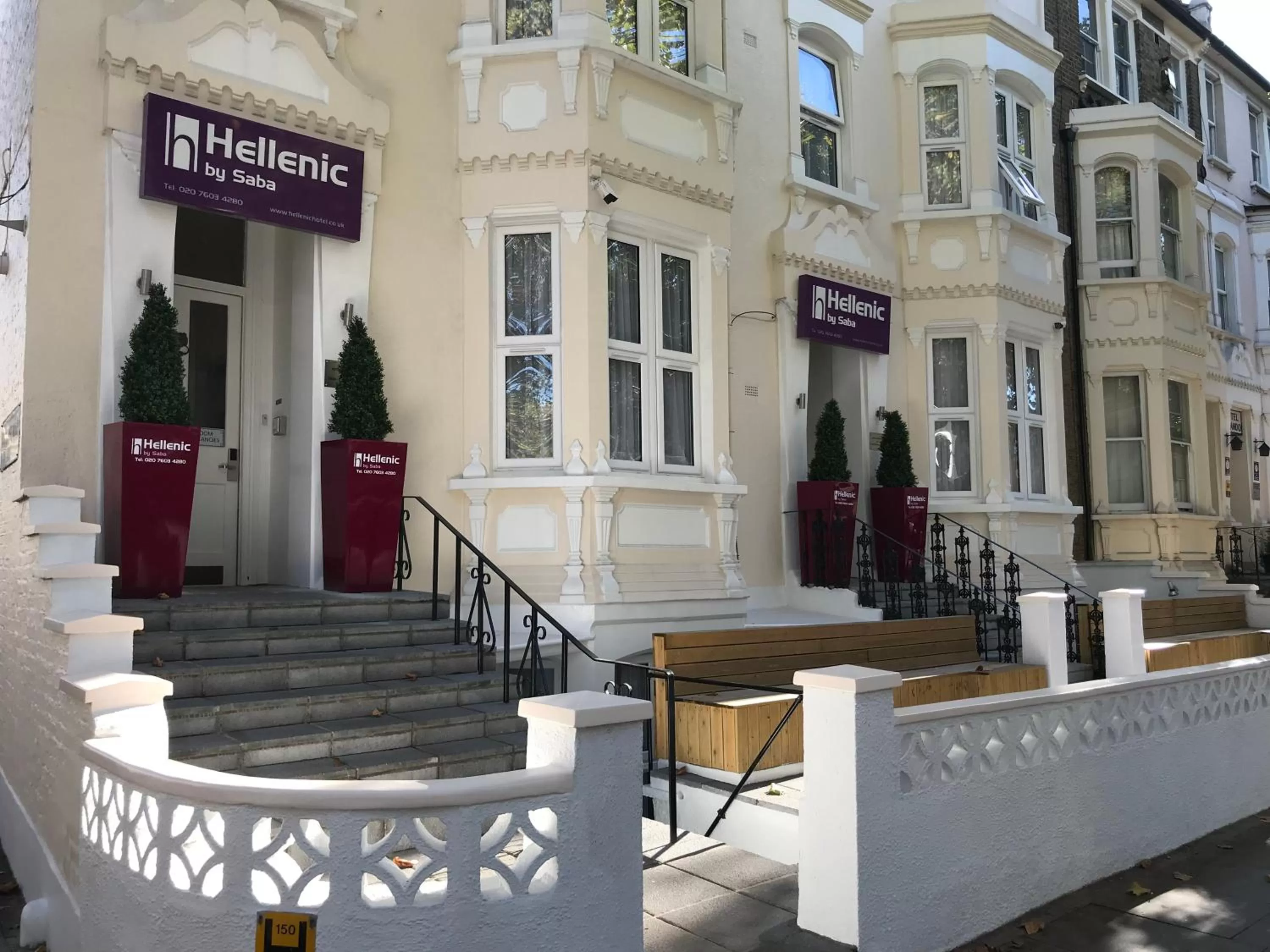 Facade/entrance in Hellenic Hotel by Saba