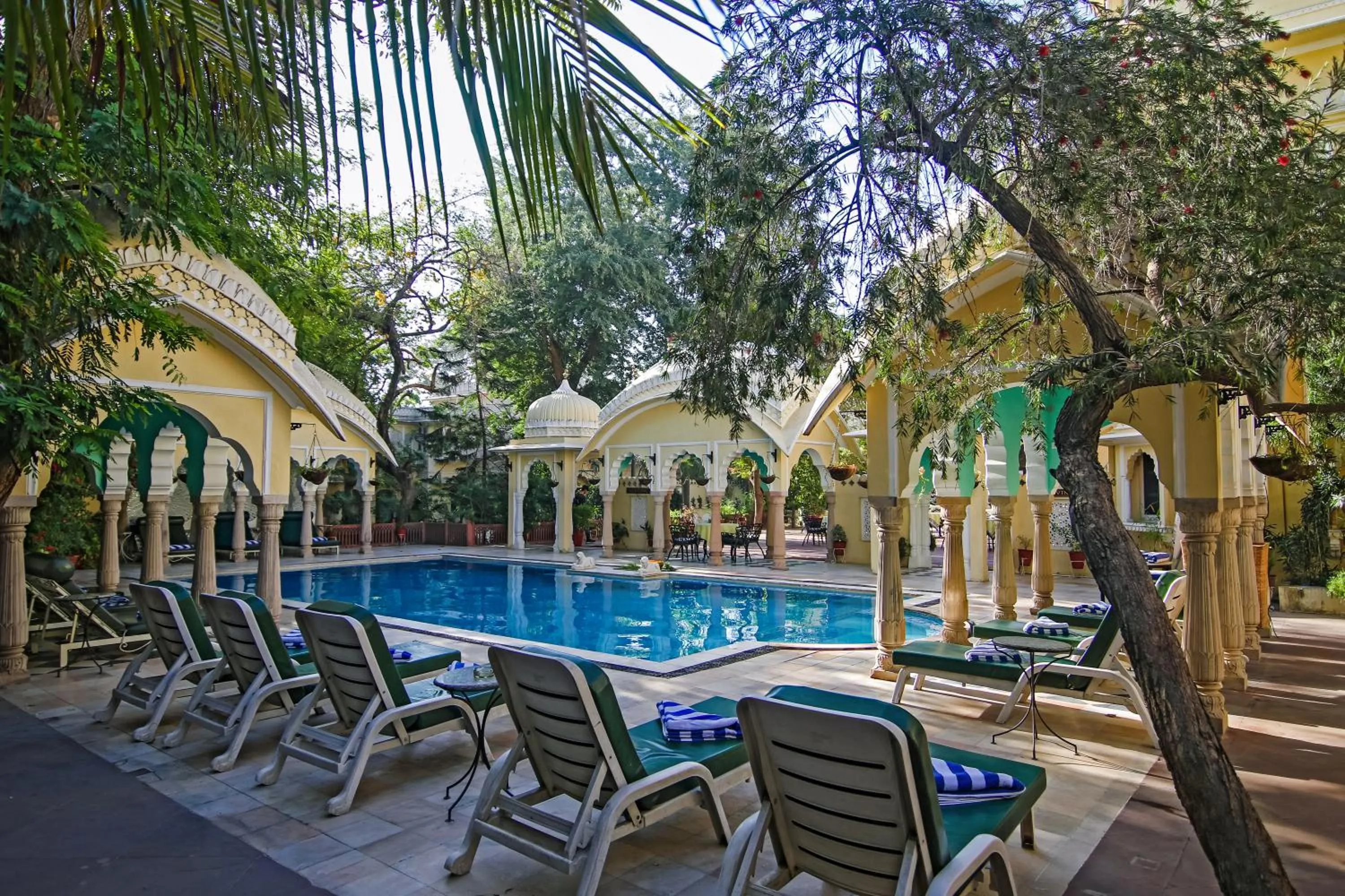 Patio in Alsisar Haveli - Heritage Hotel