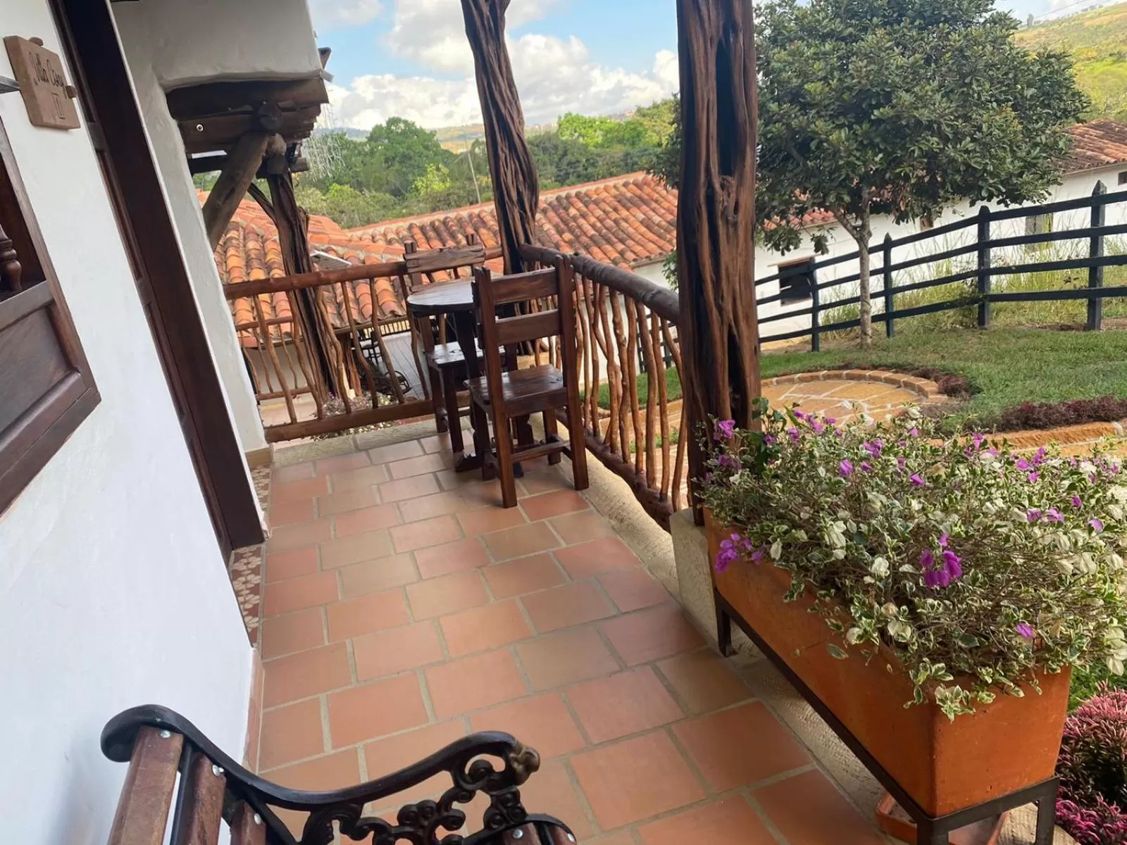 Balcony/Terrace in Hotel Campestre Ataraxia Barichara
