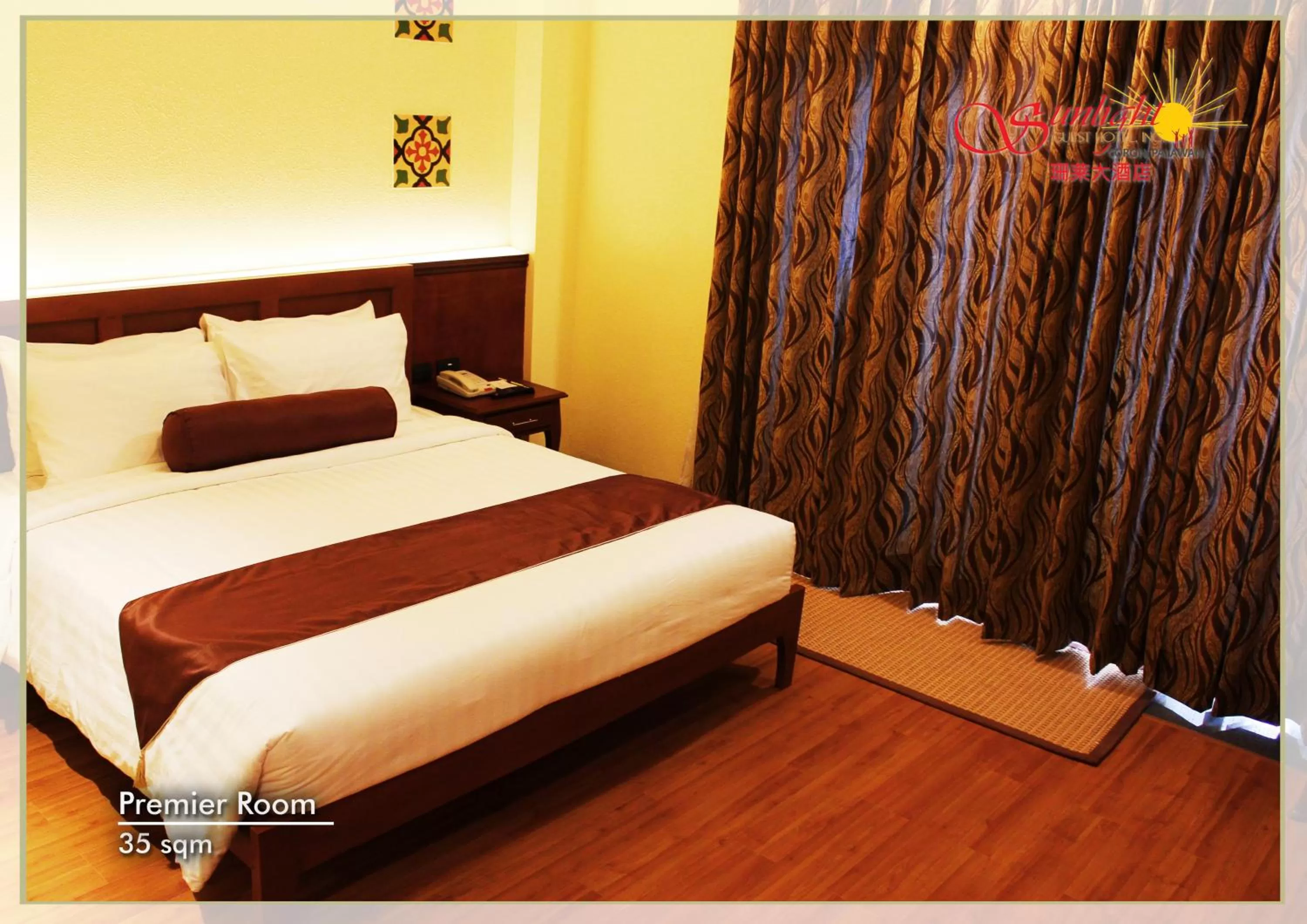 Bed in Sunlight Hotel Coron