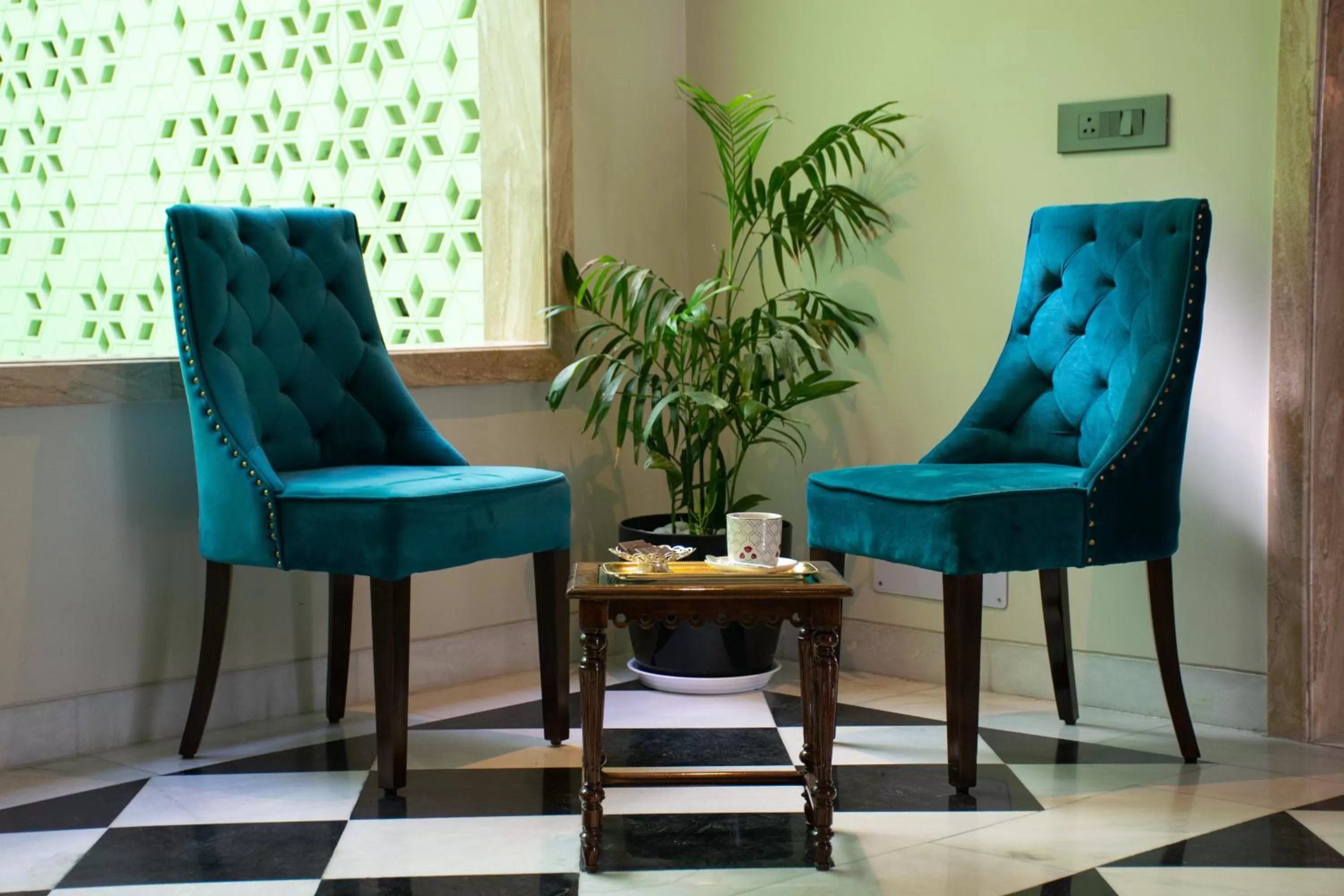 Seating area in Dileep Kothi - A Royal Boutique Luxury Suites in Jaipur