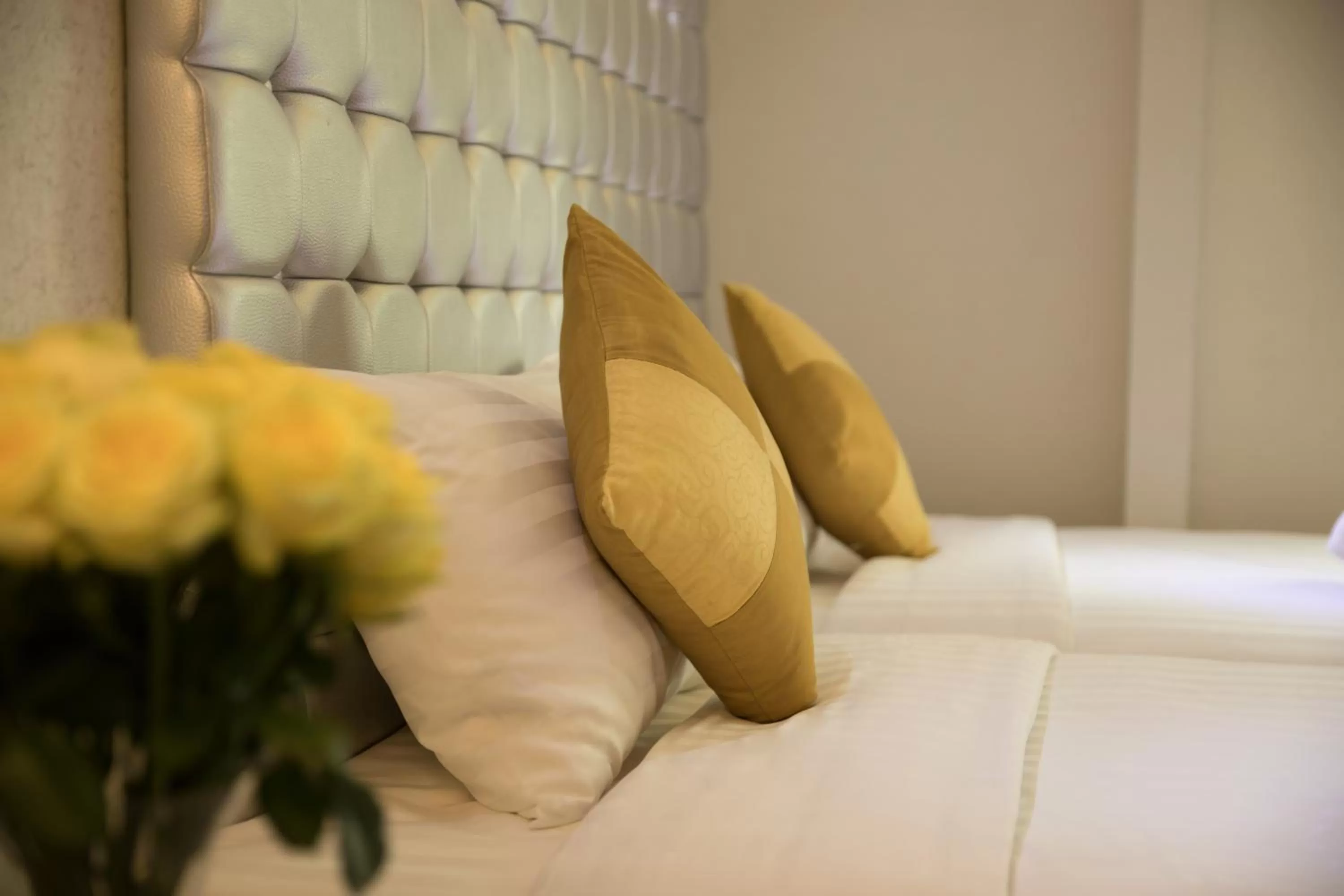 Bed in Justice Hotel