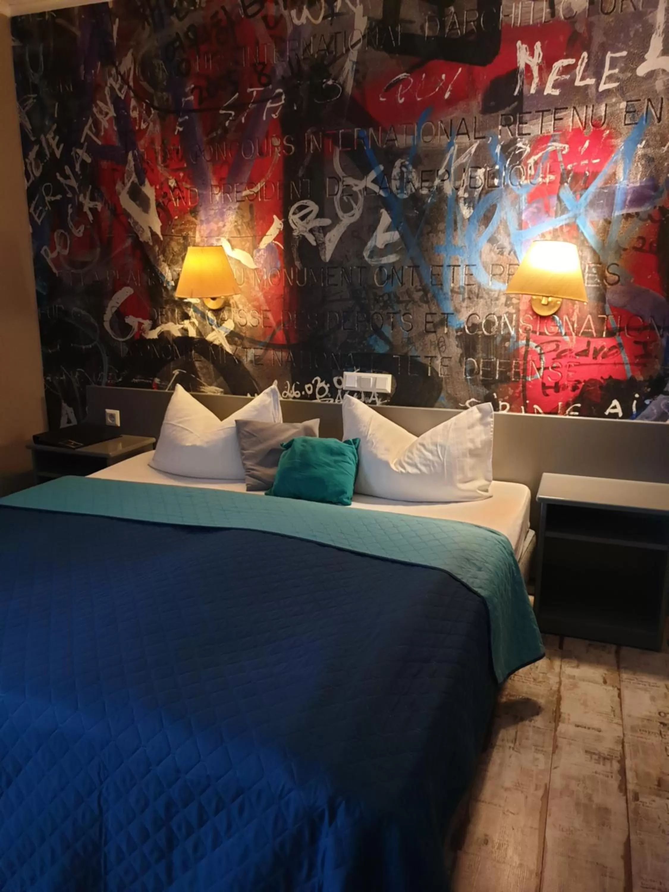 Photo of the whole room, Bed in Hotel Zur Fichtenbreite -Garni-