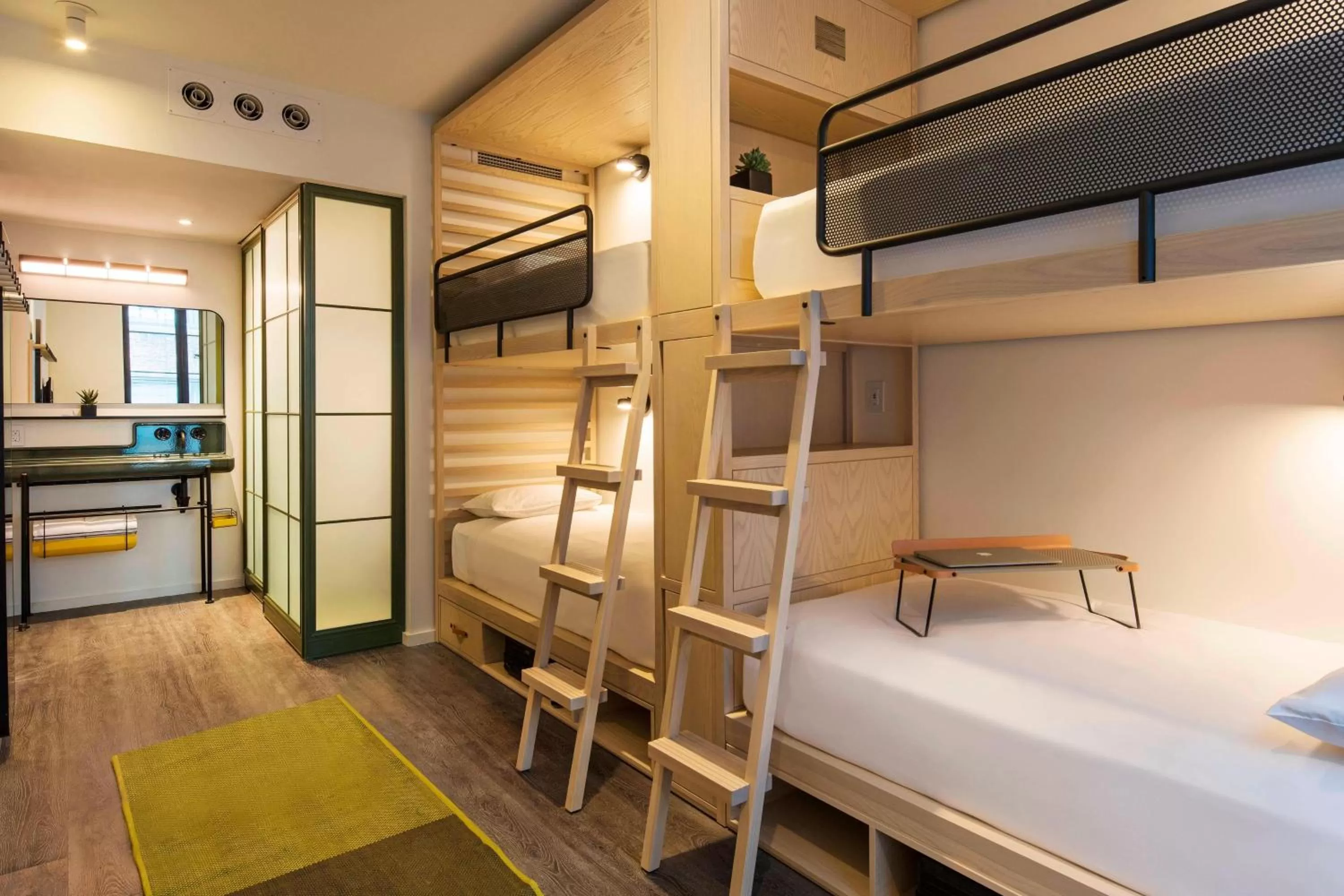 Photo of the whole room, Bed in Moxy NYC Chelsea