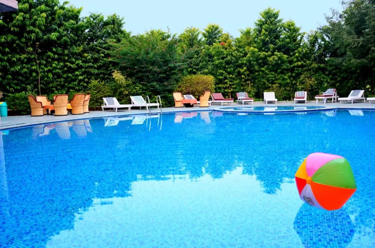 Swimming pool in The Fern Ranthambore Forest Resort Rajasthan