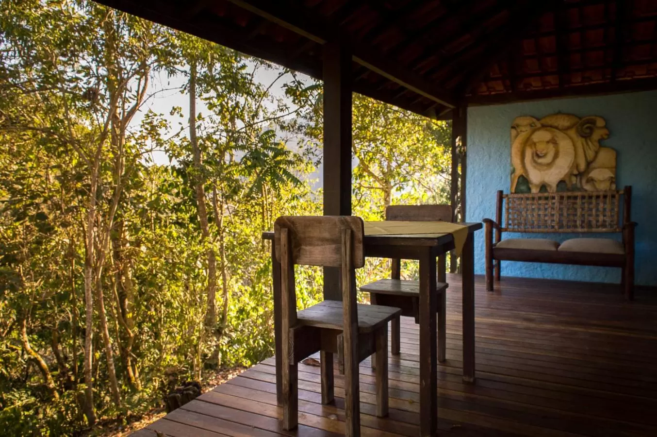 Balcony/Terrace, Dining Area in Pousada Vila Santa Barbara