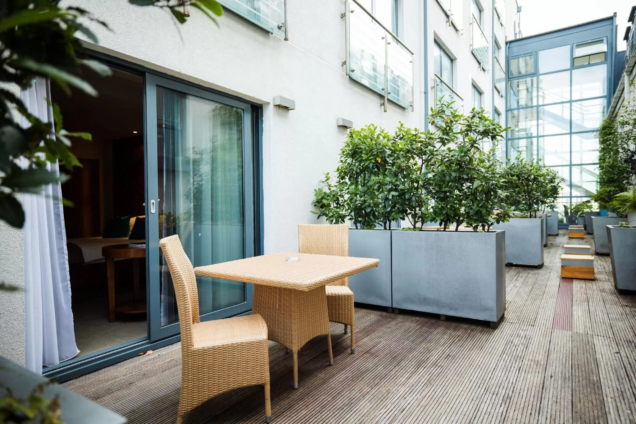Patio in The Royal Yacht