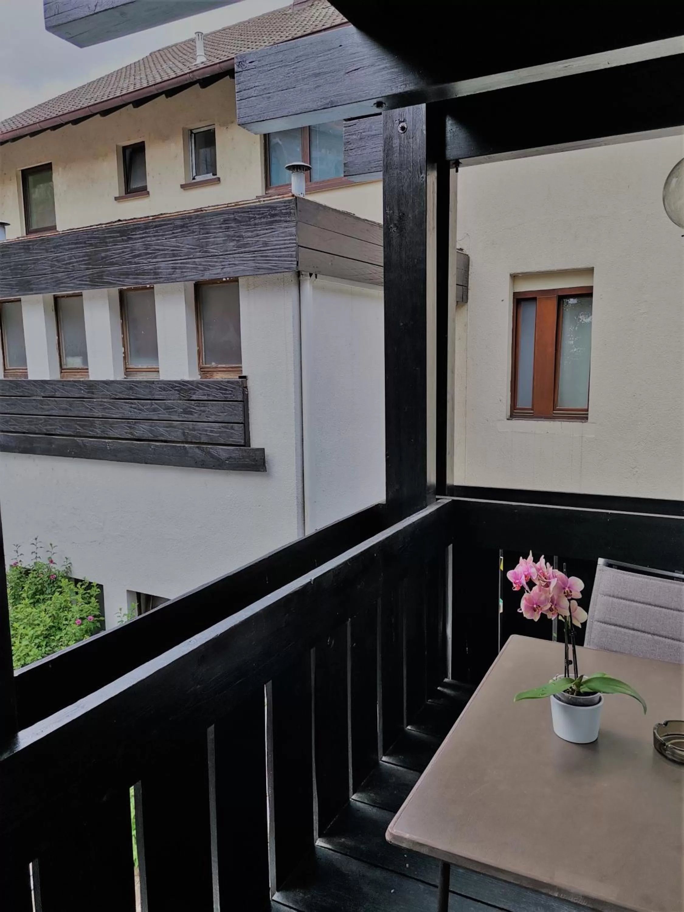 Balcony/Terrace in Hotel Grüner Baum - Melissone Italian Restaurant