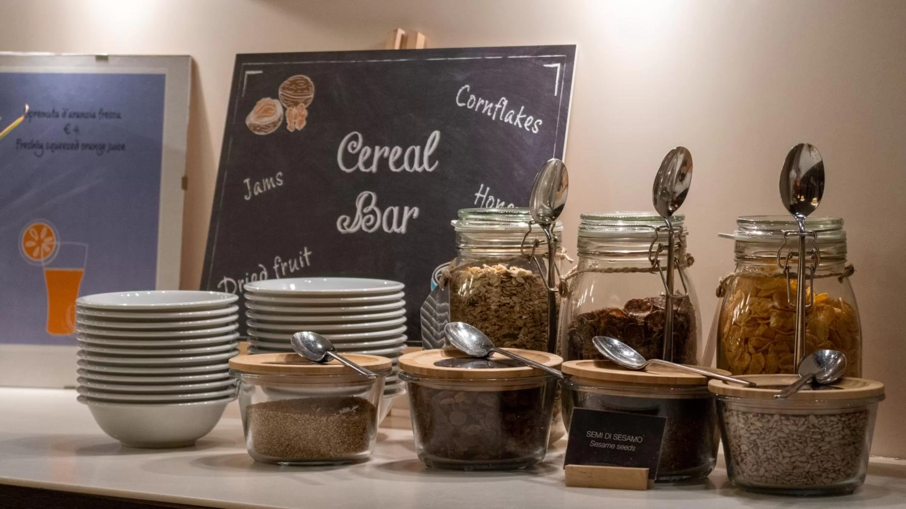 Buffet breakfast in AMEDIA Hotel