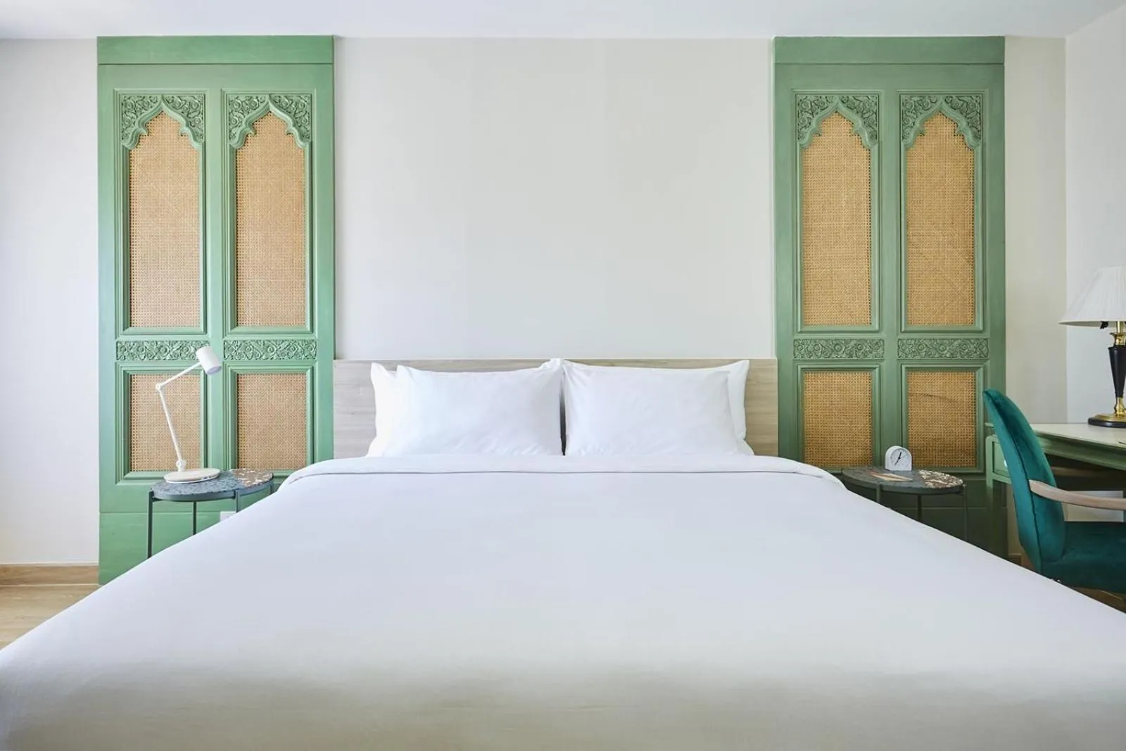 Bed in 56 Surawong Hotel Bangkok