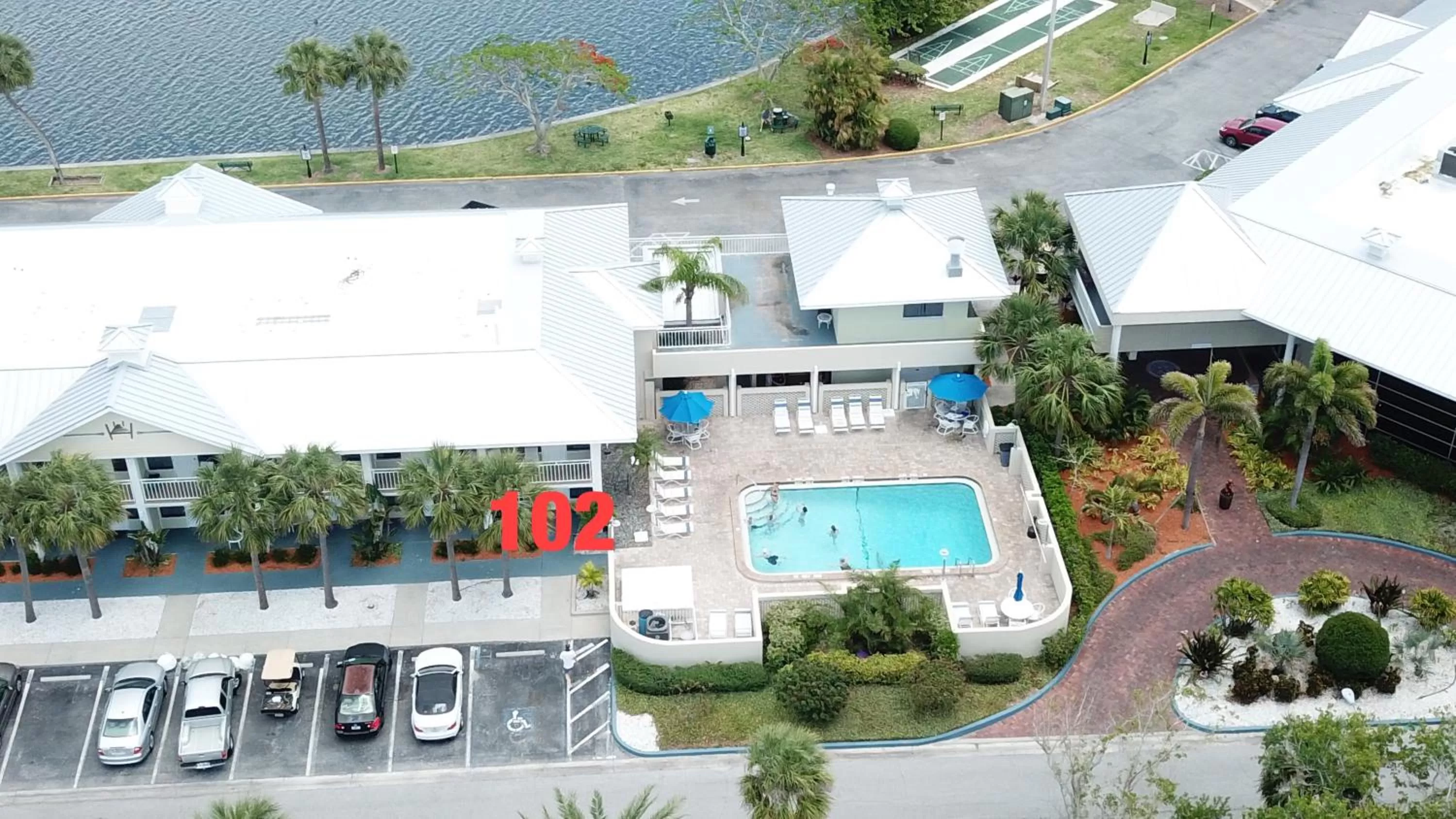 Property building in TAMPA BAY, BEACH step away, WIFI, FREE PARKING,POOLS, JACUZZI
