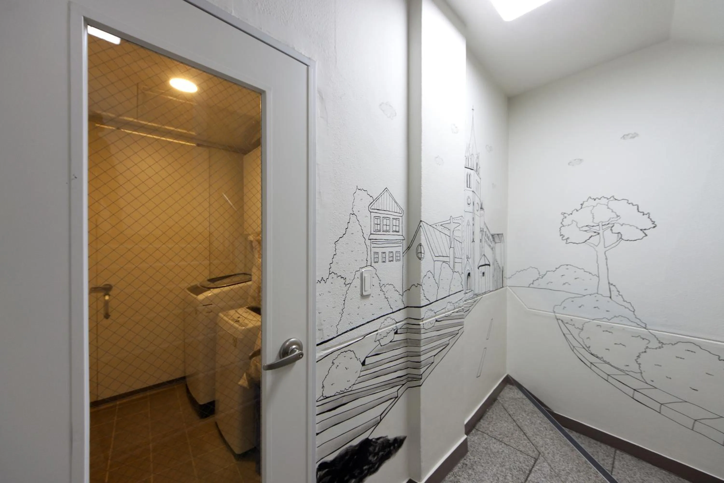 Decorative detail in K-Guesthouse Myeongdong 1