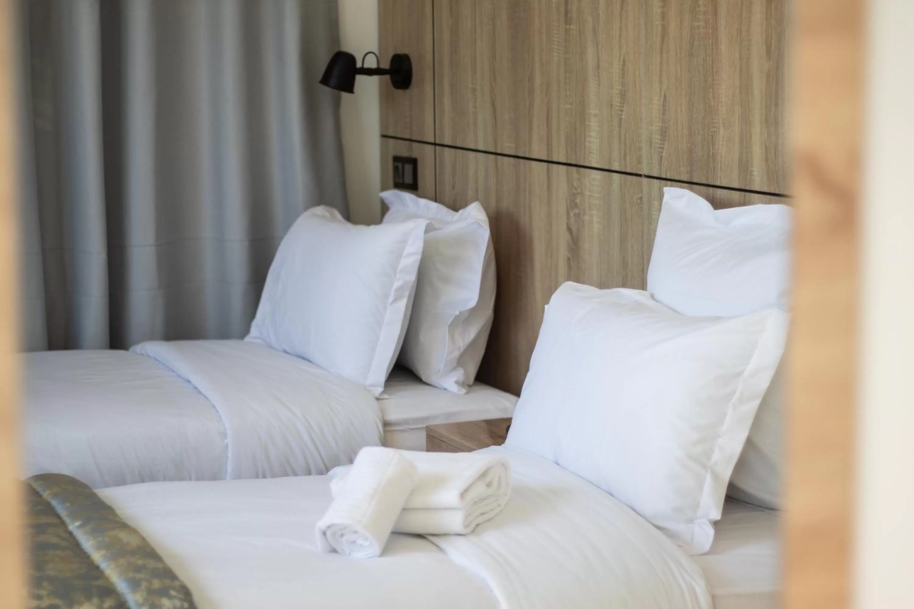 Bed in Karam City Hotel