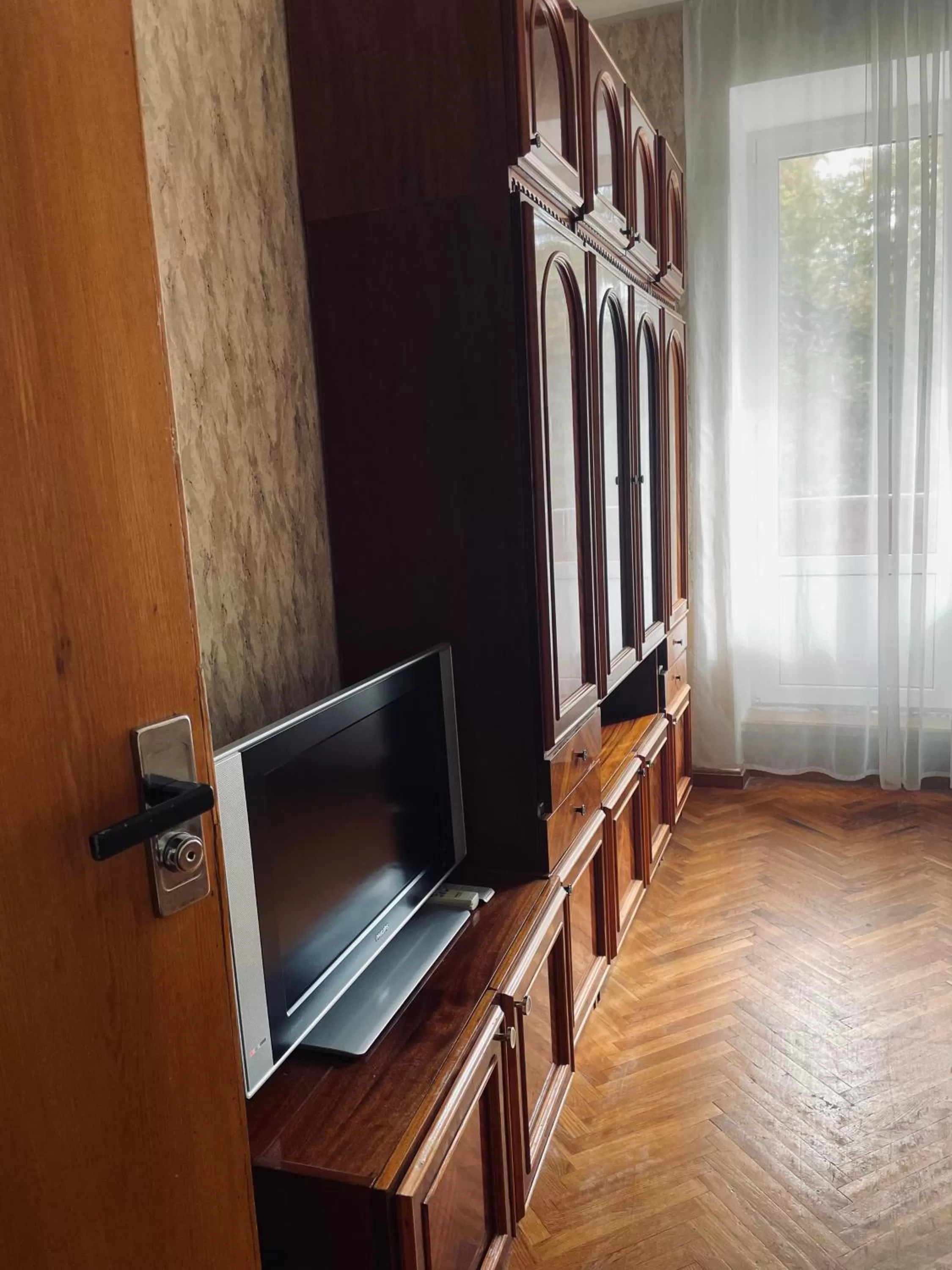 TV/Entertainment Center in Hotel Prydesnyansky