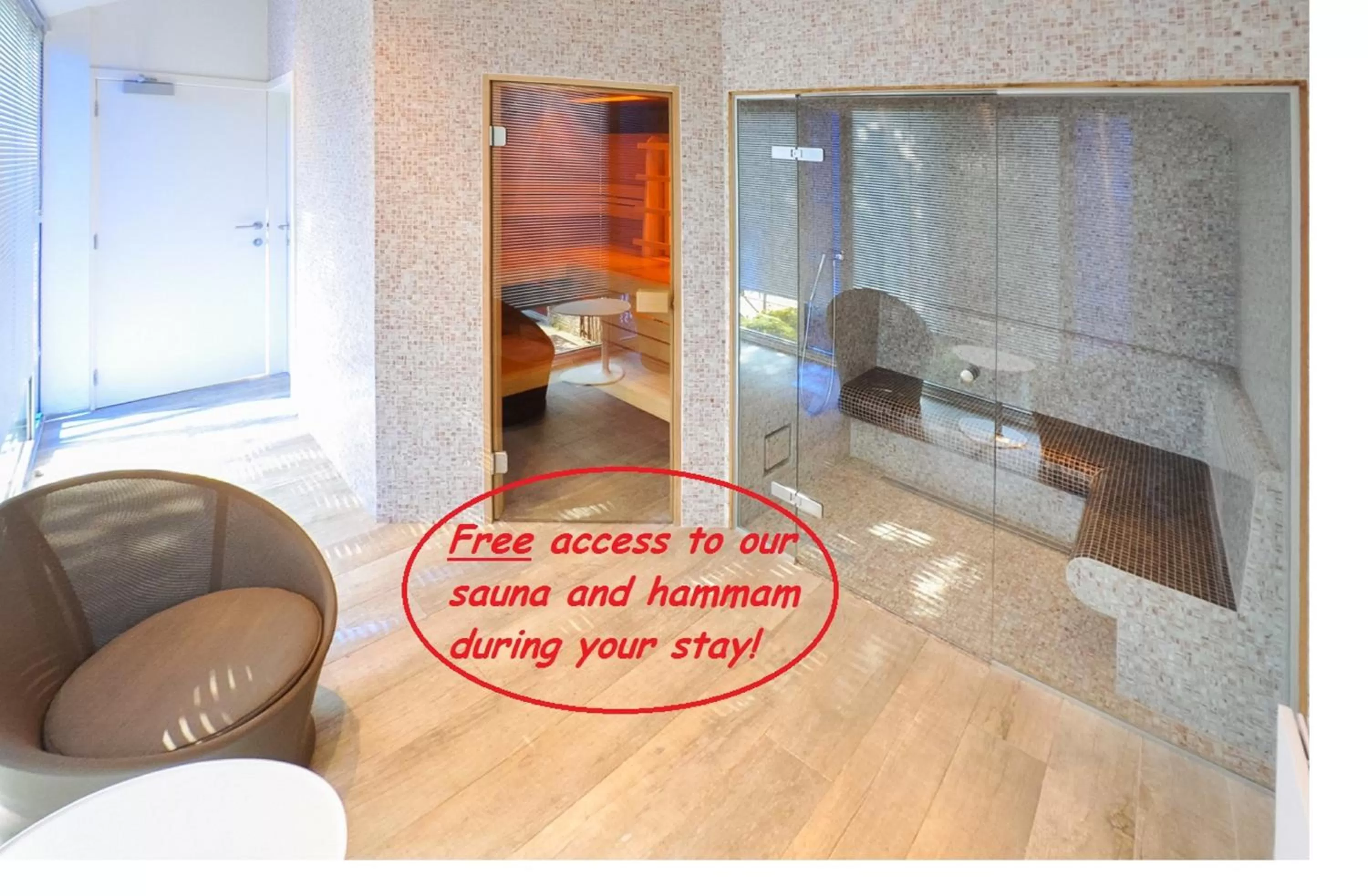 Sauna, Bed in Hotel Jan Brito