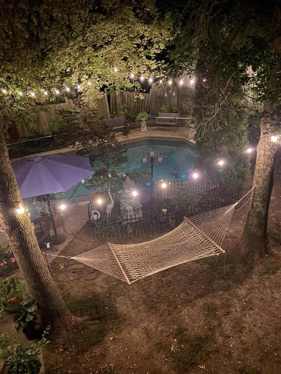 Garden view in Gîte du Caméléon