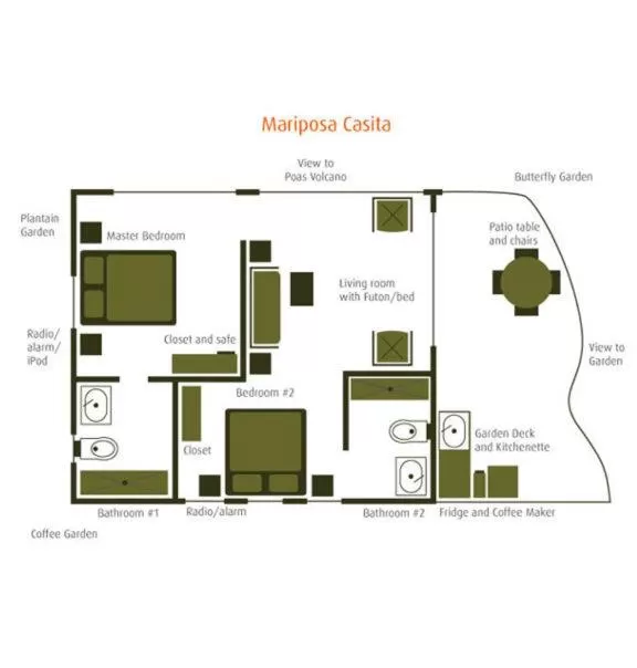 Floor plan in Pura Vida Hotel