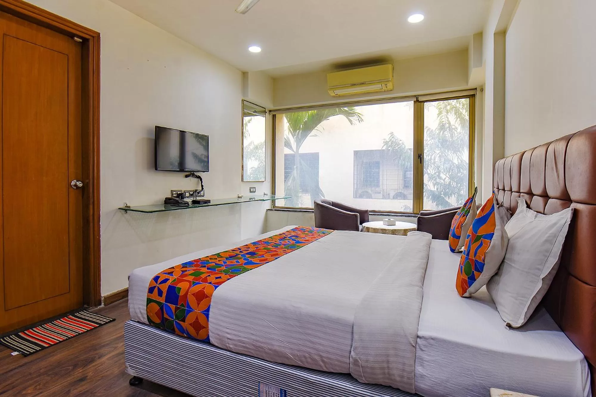 Bed in FabHotel SR Wakad - Nr Mall of Millenium