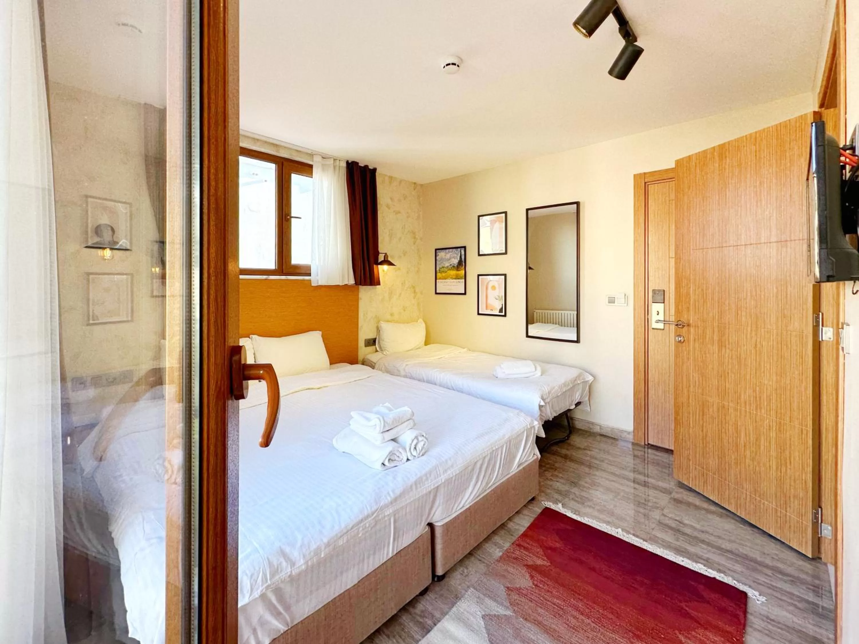 Bed in Sultan Pier Hotel