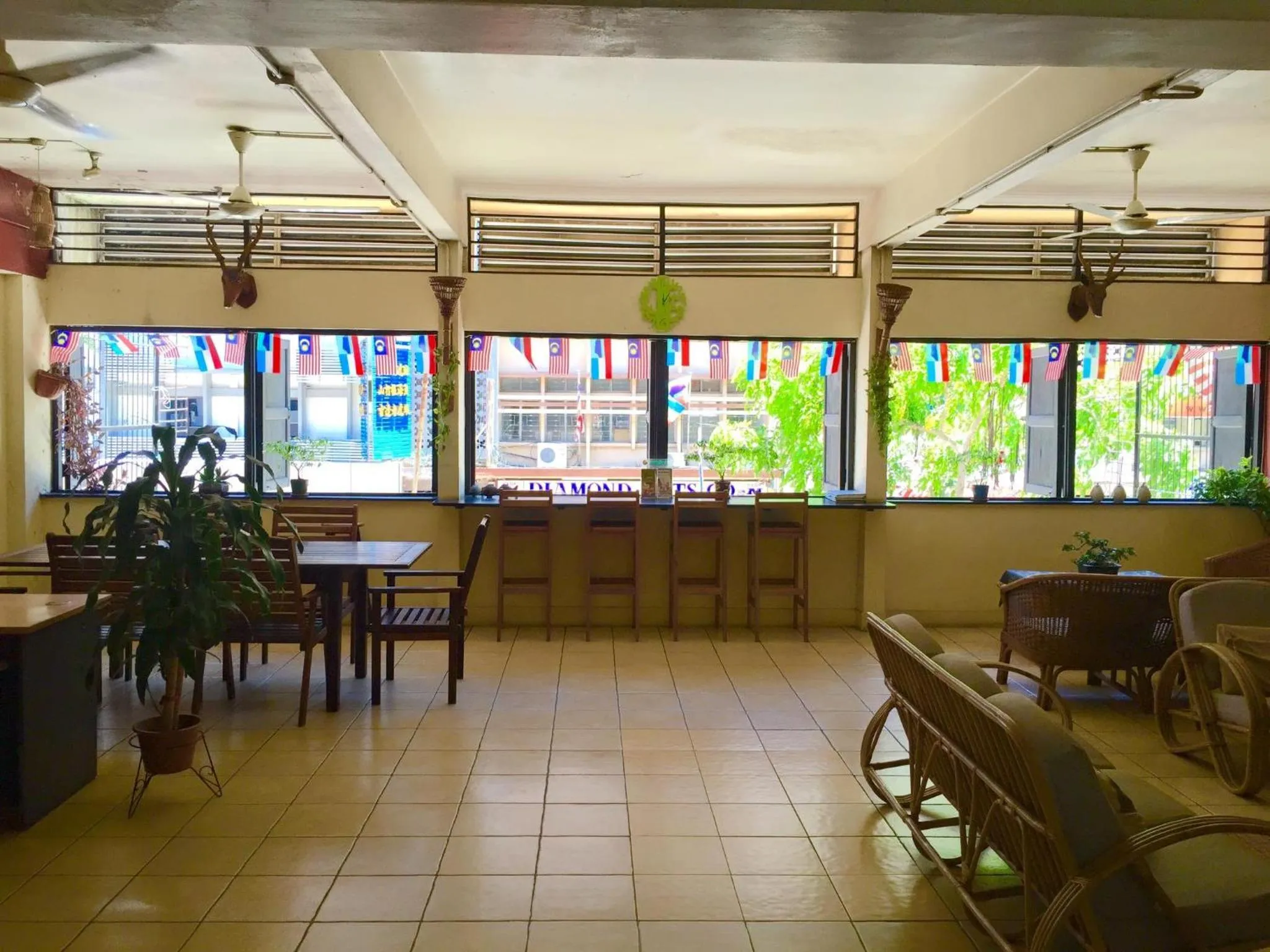 Lobby or reception in Akinabalu Youth Hostel