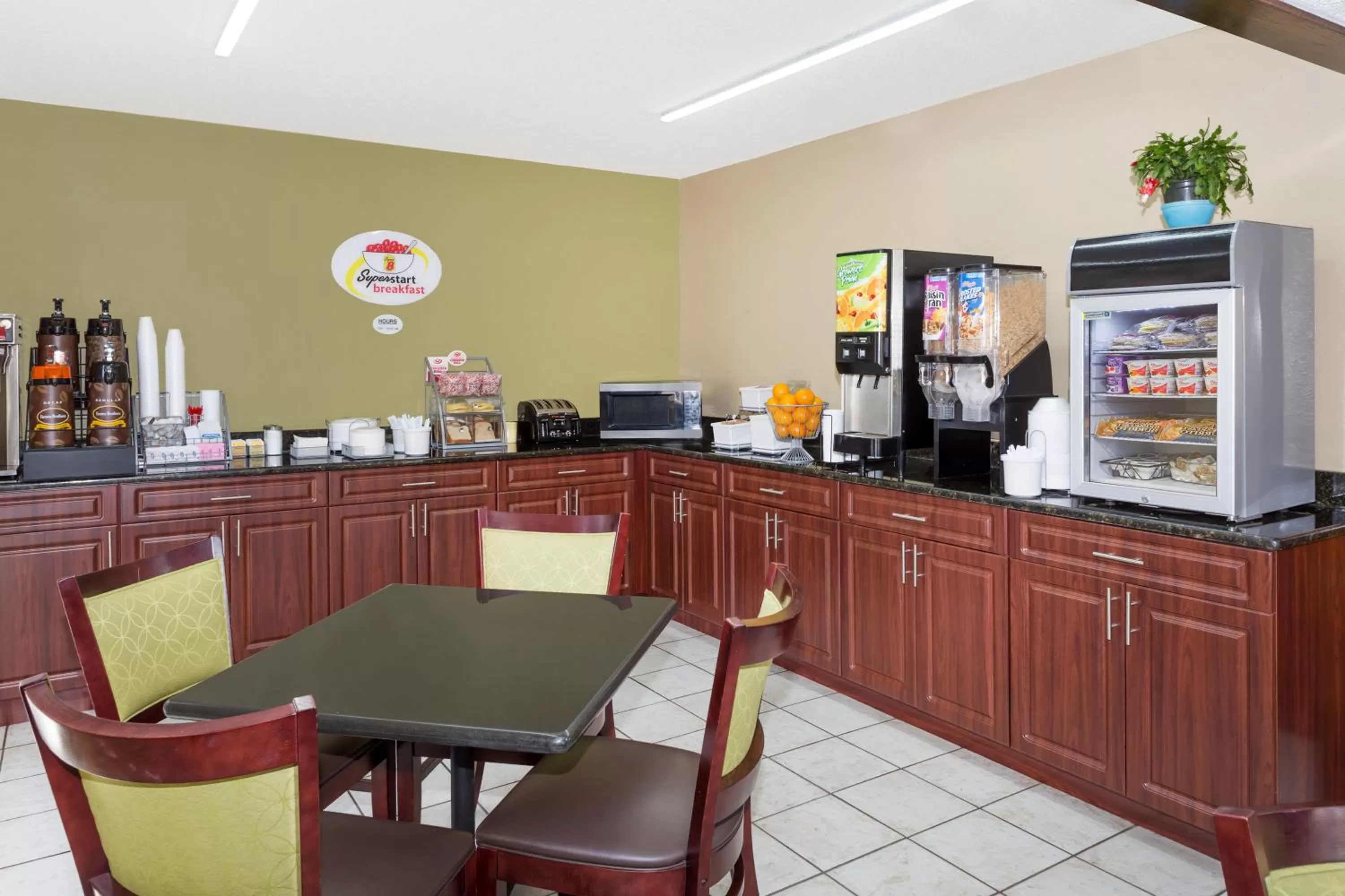 Continental breakfast in Super 8 by Wyndham Sarasota Near Siesta Key