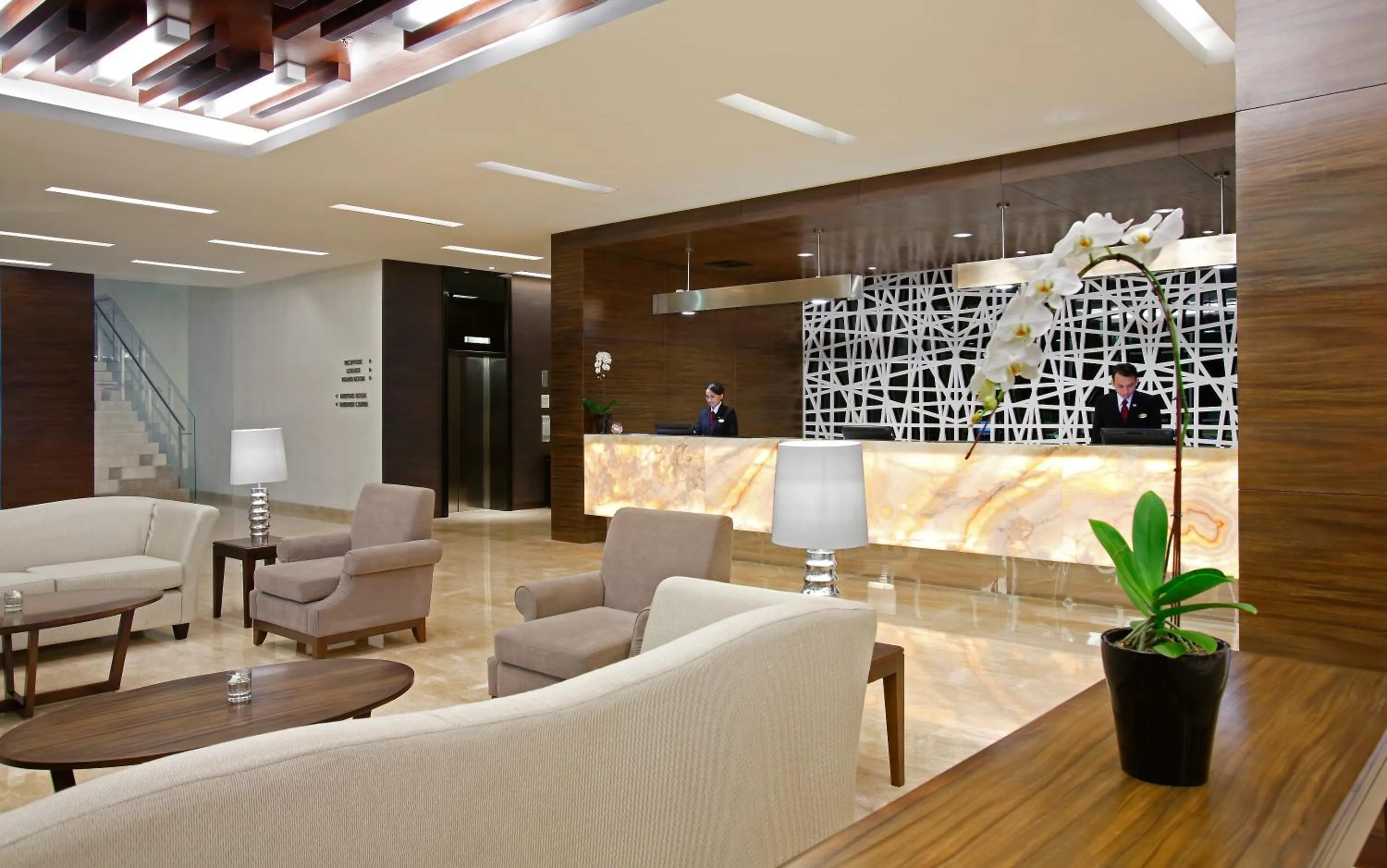 Lobby or reception in Hotel Santika Cikarang