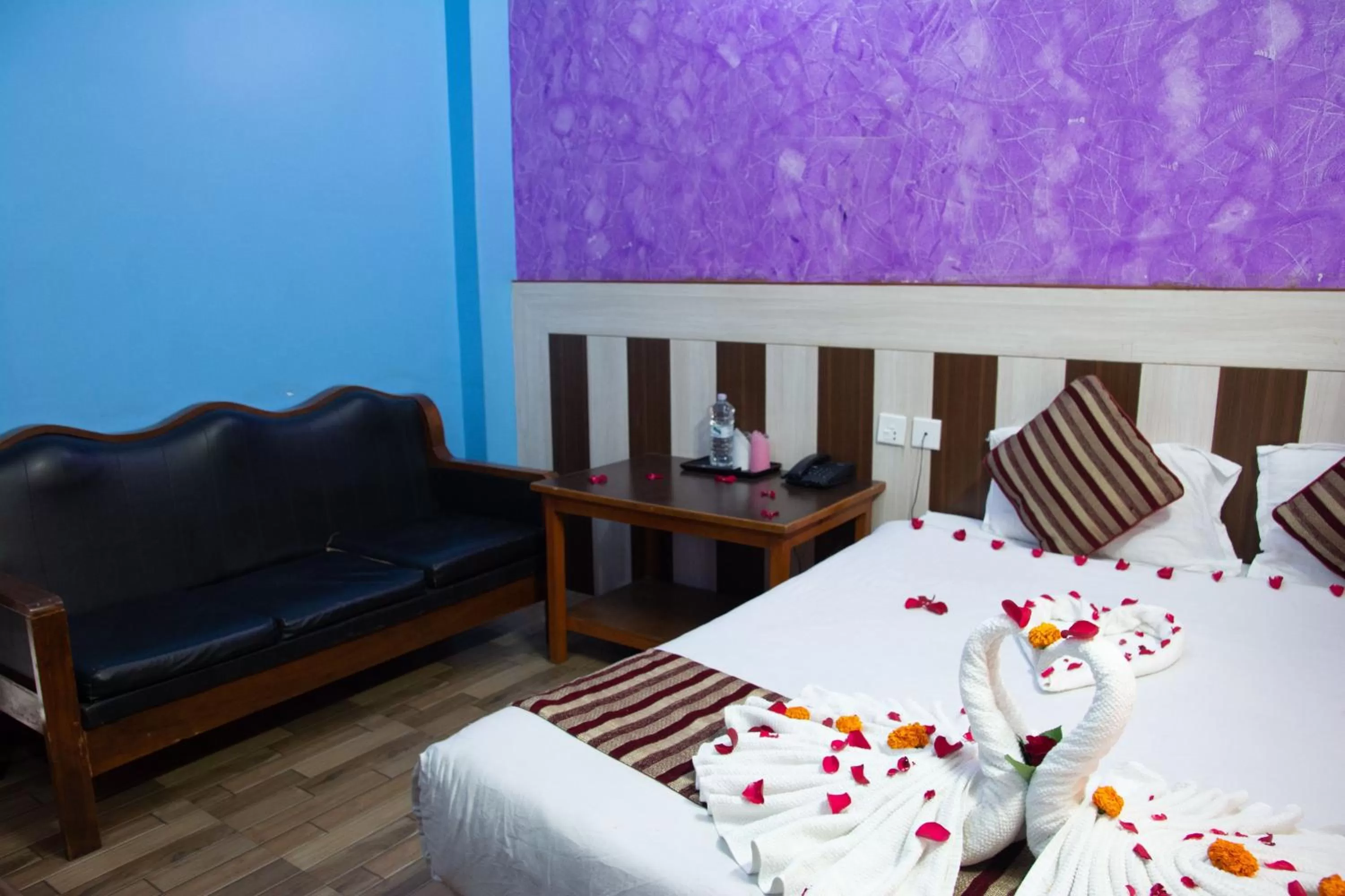 Bed in Hotel Middle Point Pvt Ltd