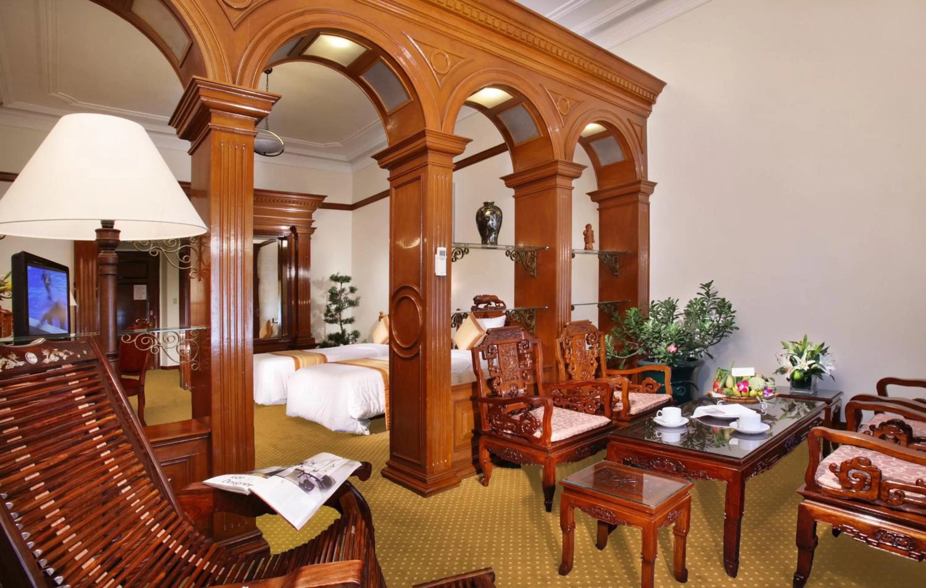 Living room in Hotel Continental Saigon