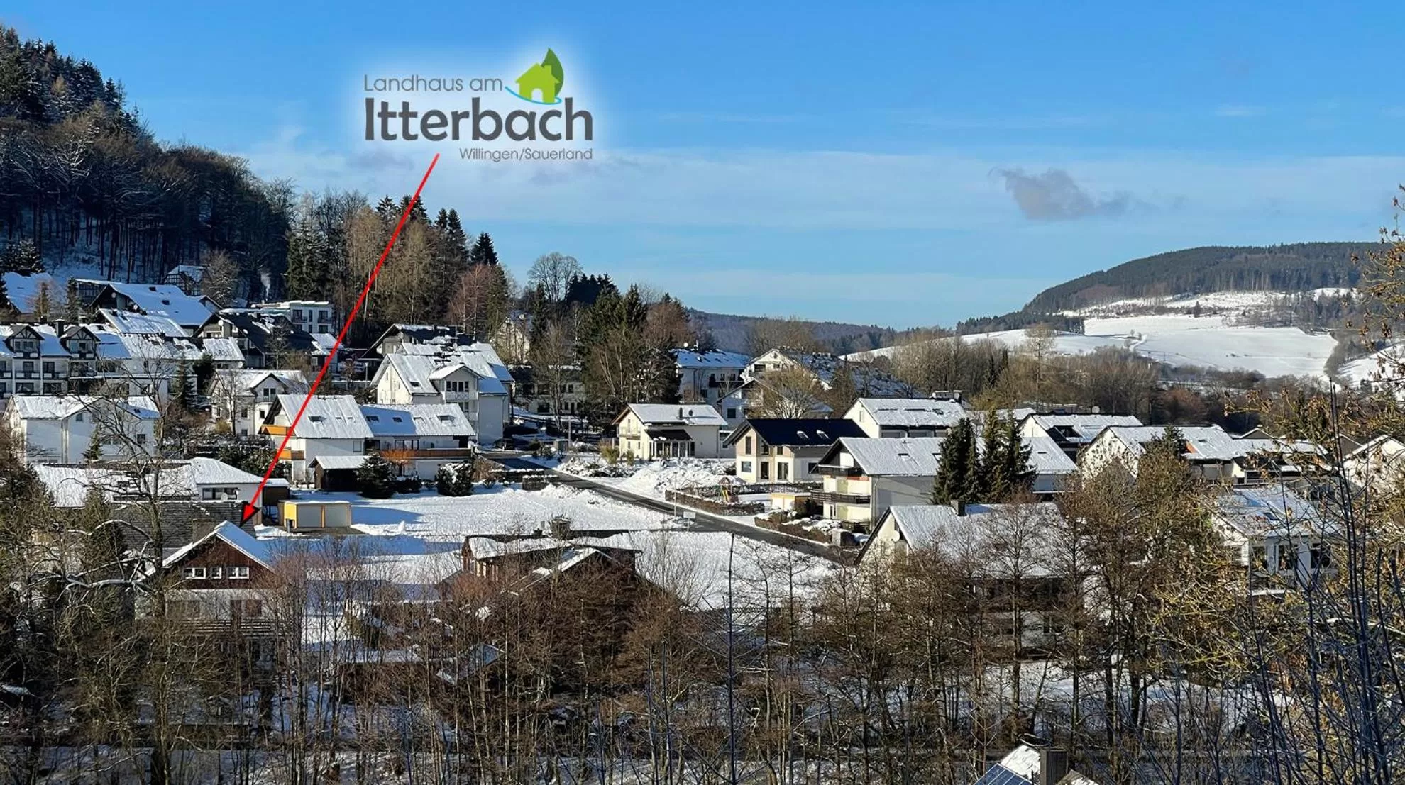 Property building, Winter in Landhaus am Itterbach Willingen